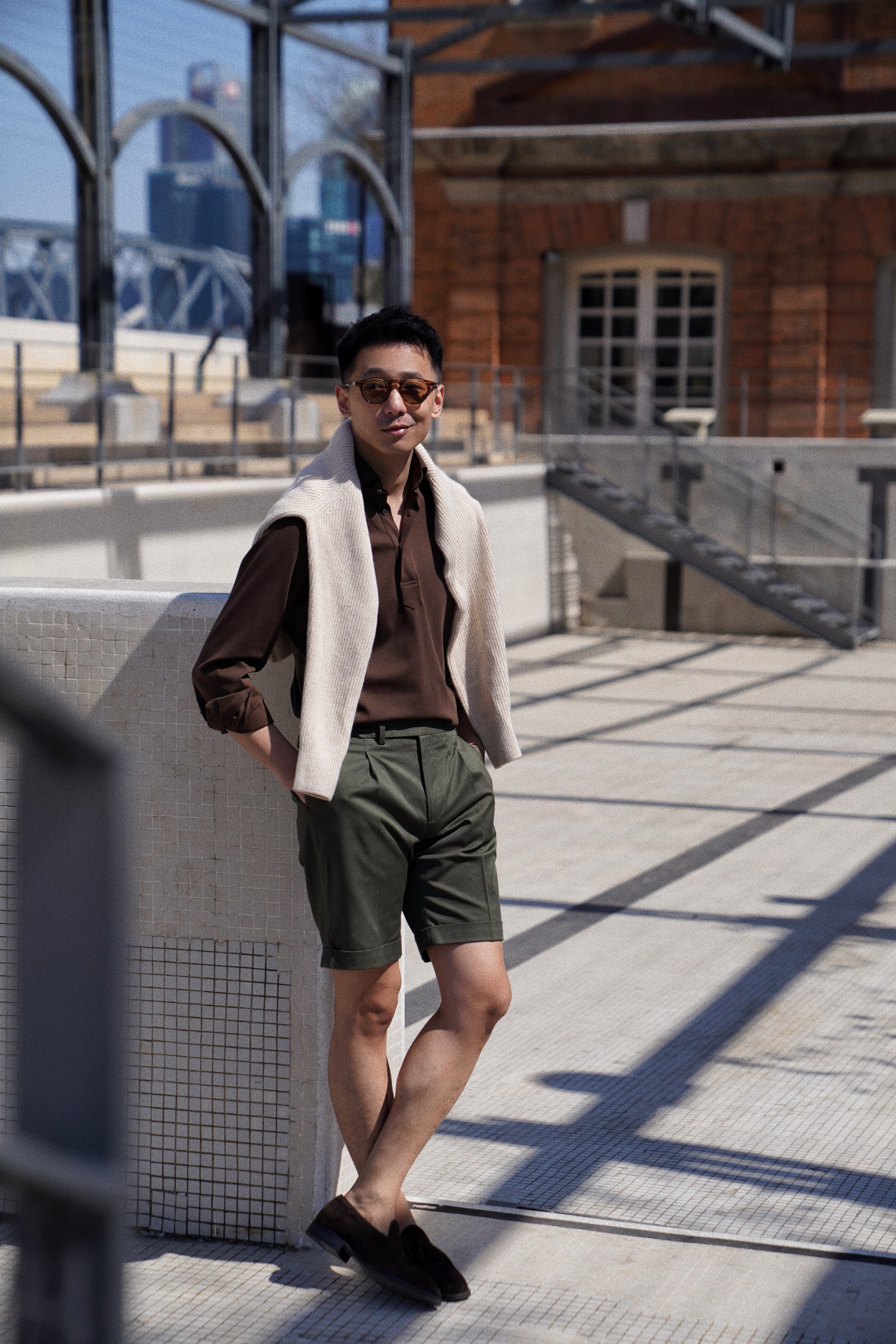 Cotton Twill Chino Shorts