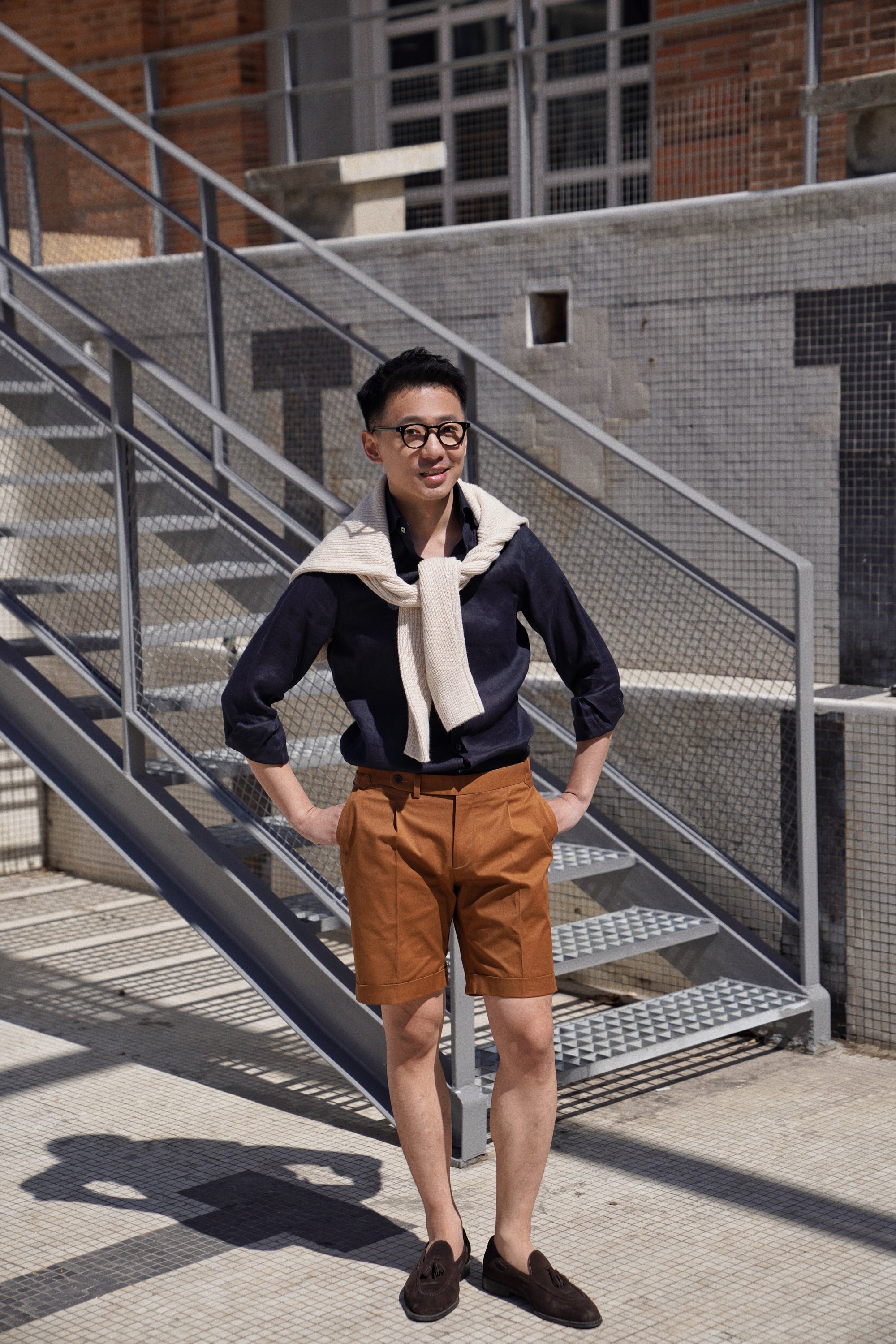 Cotton Twill Chino Shorts