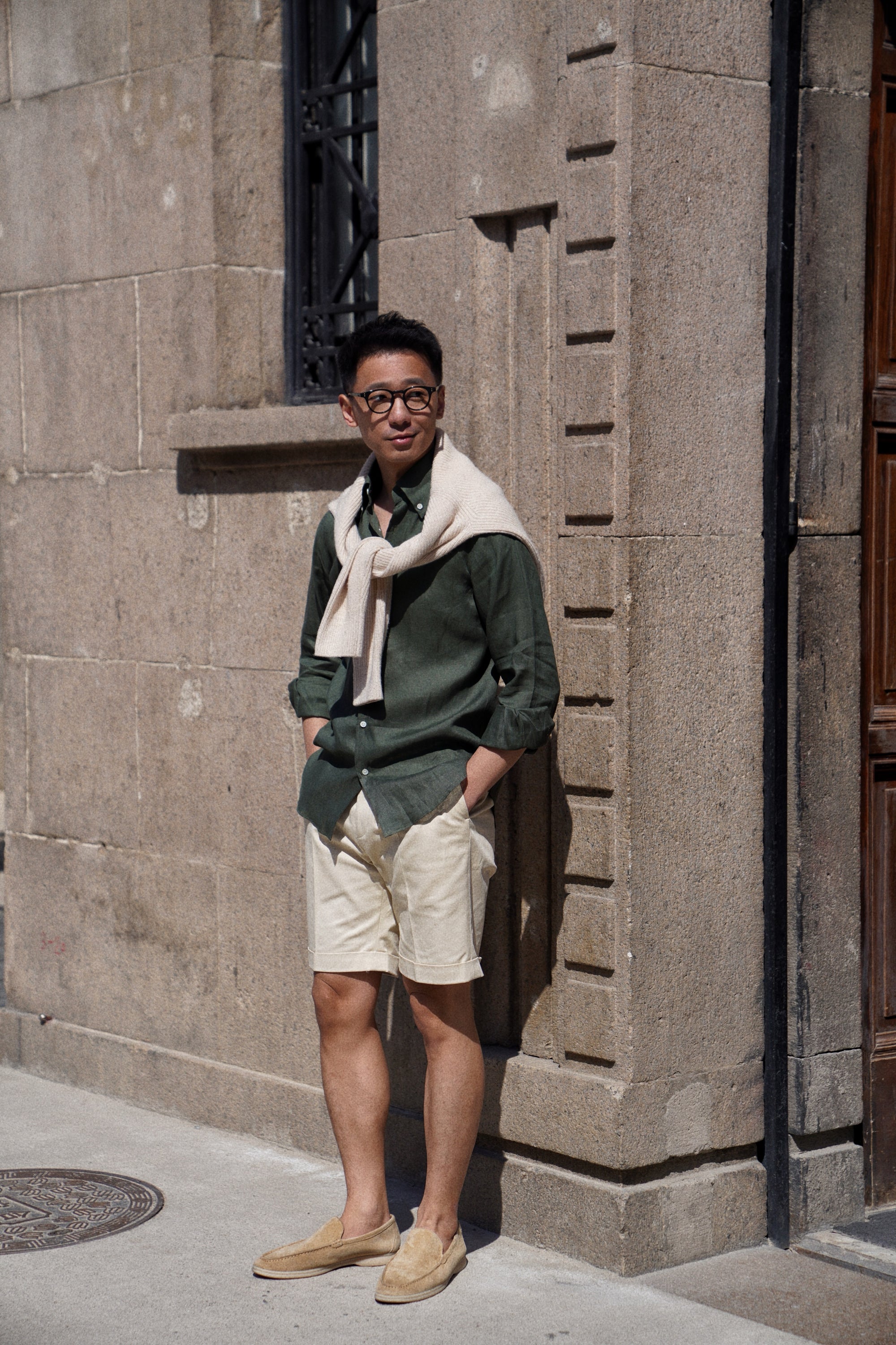 Cotton Twill Chino Shorts