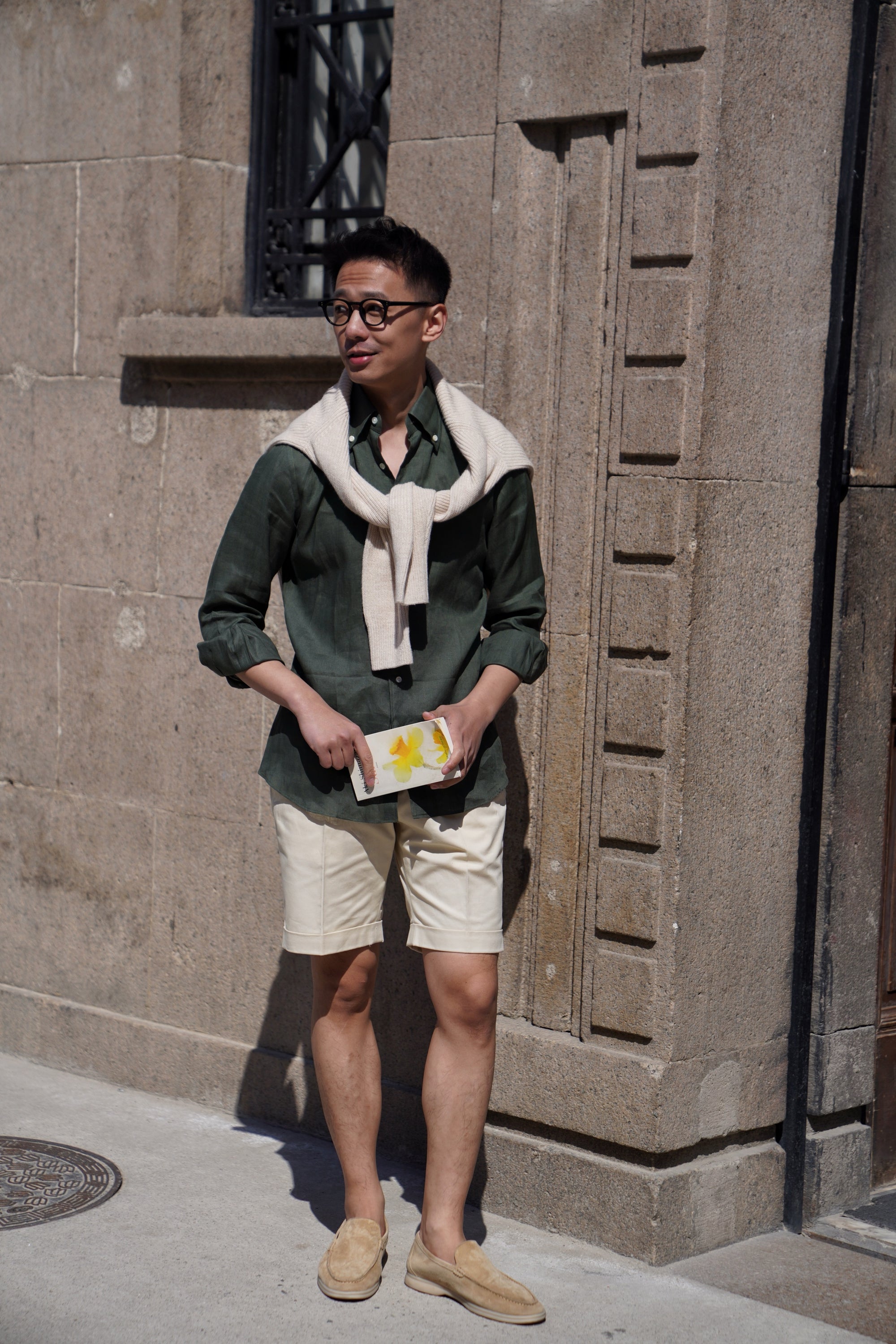 Cotton Twill Chino Shorts