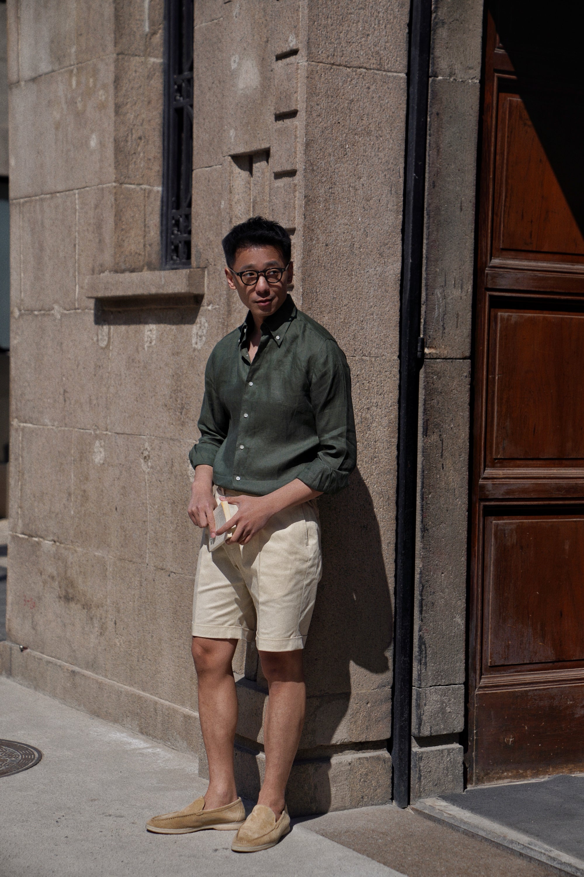 Cotton Twill Chino Shorts