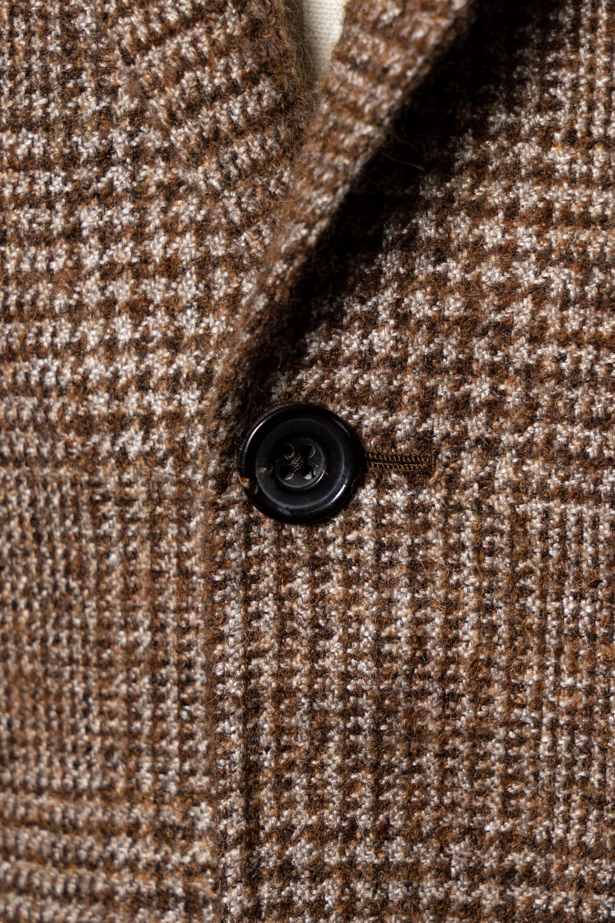 MTO Caramel Glen Check Camel Hair Silk Cashmere Jacket #368