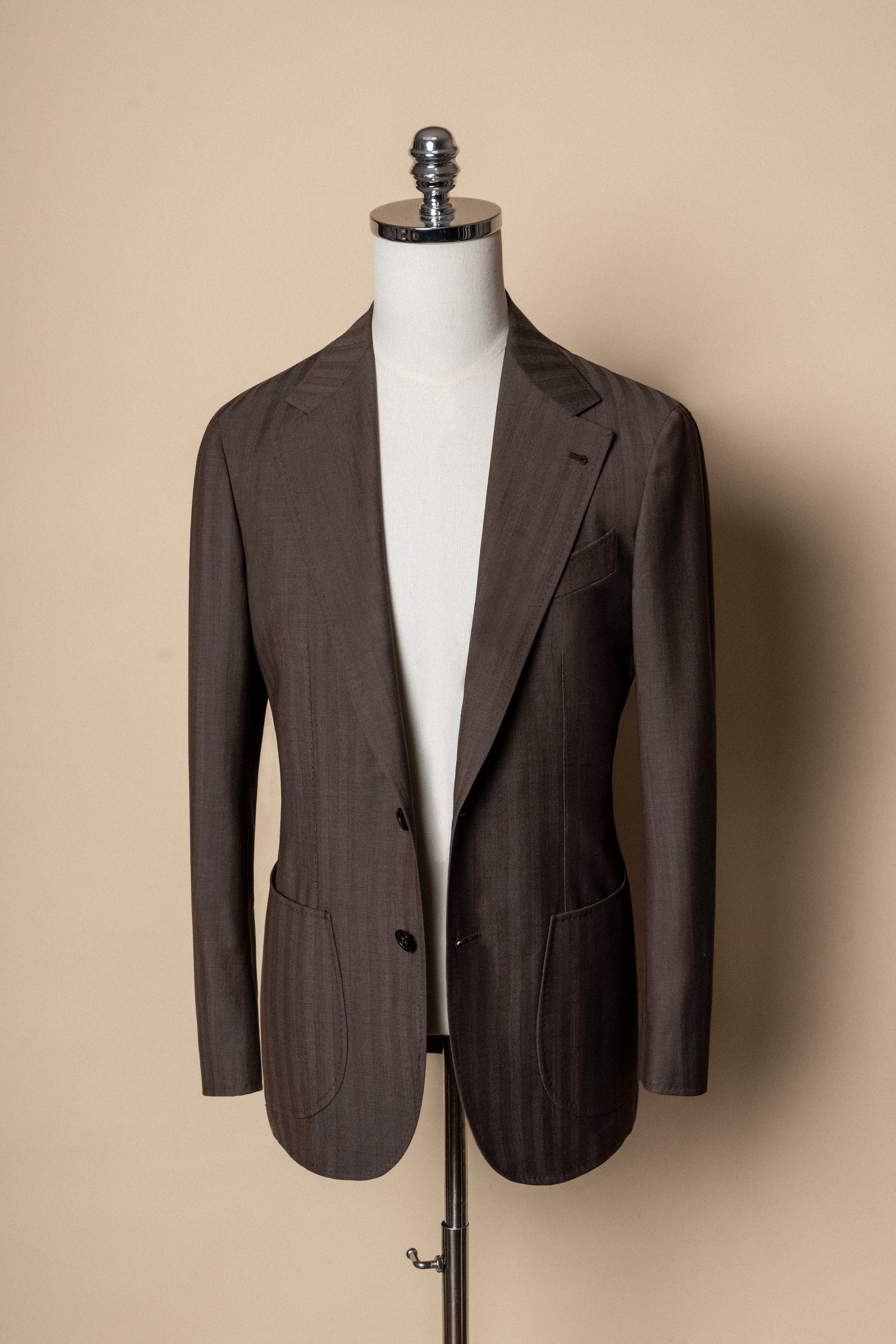 MTO Rusty Herringbone 16 Micron 140s Suit #414