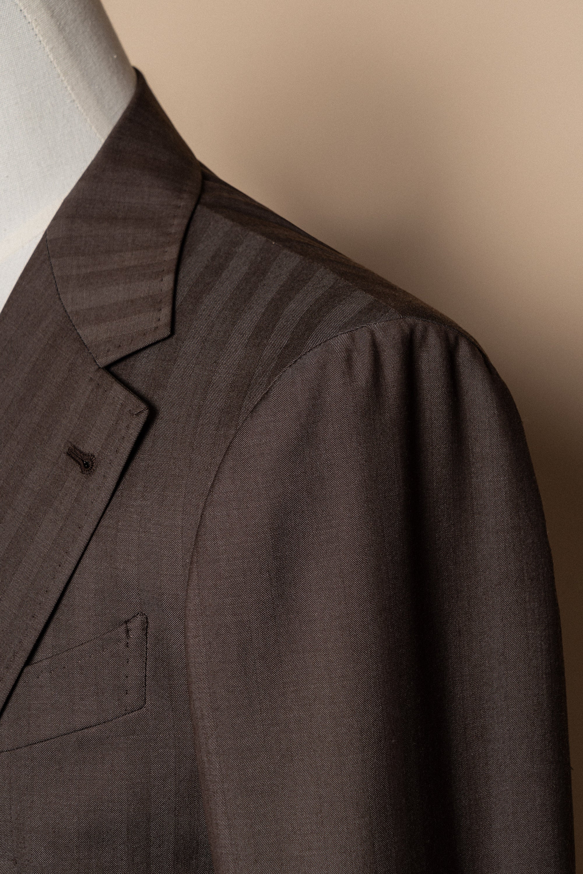 MTO Rusty Herringbone 16 Micron 140s Suit #414