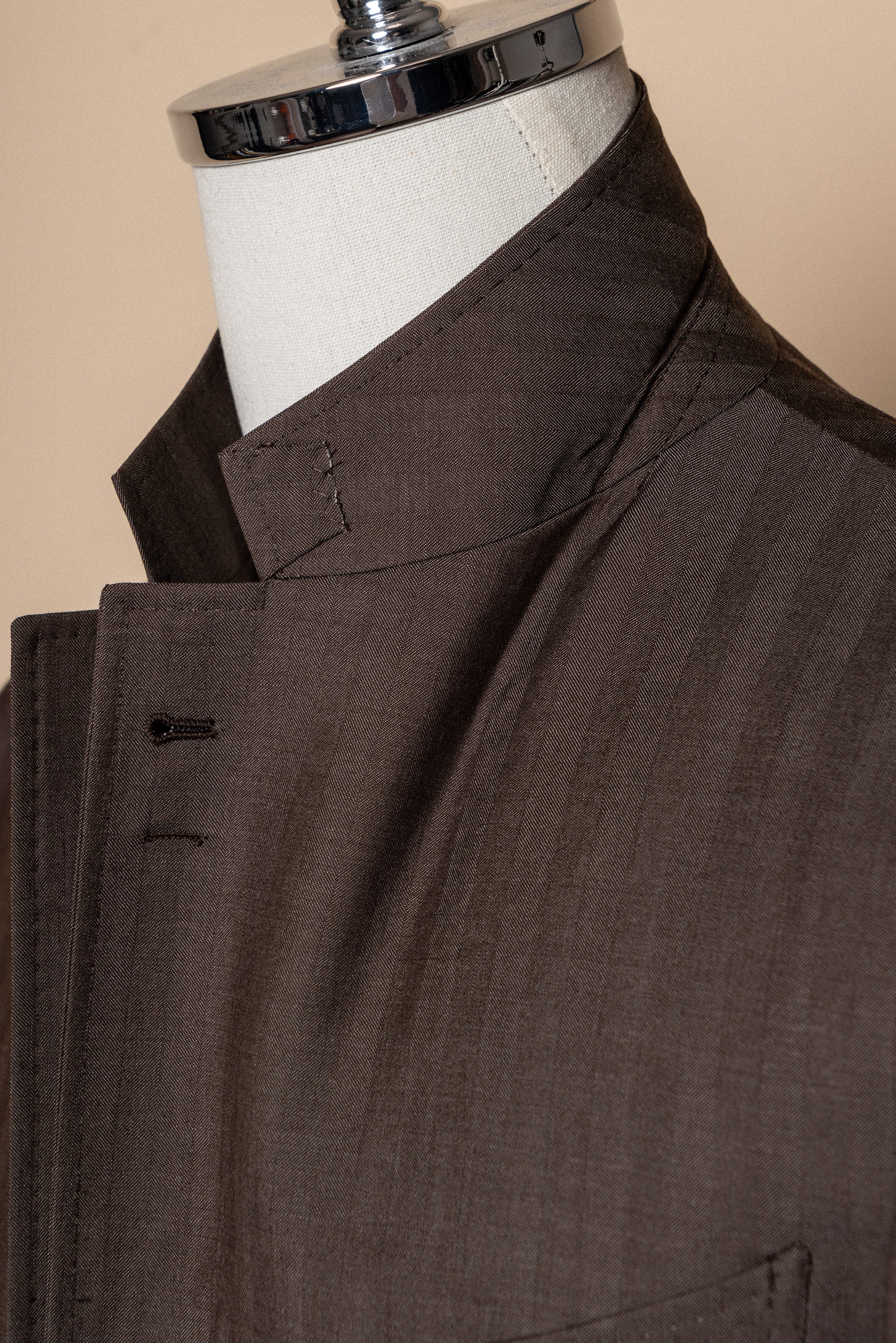 MTO Rusty Herringbone 16 Micron 140s Suit #414