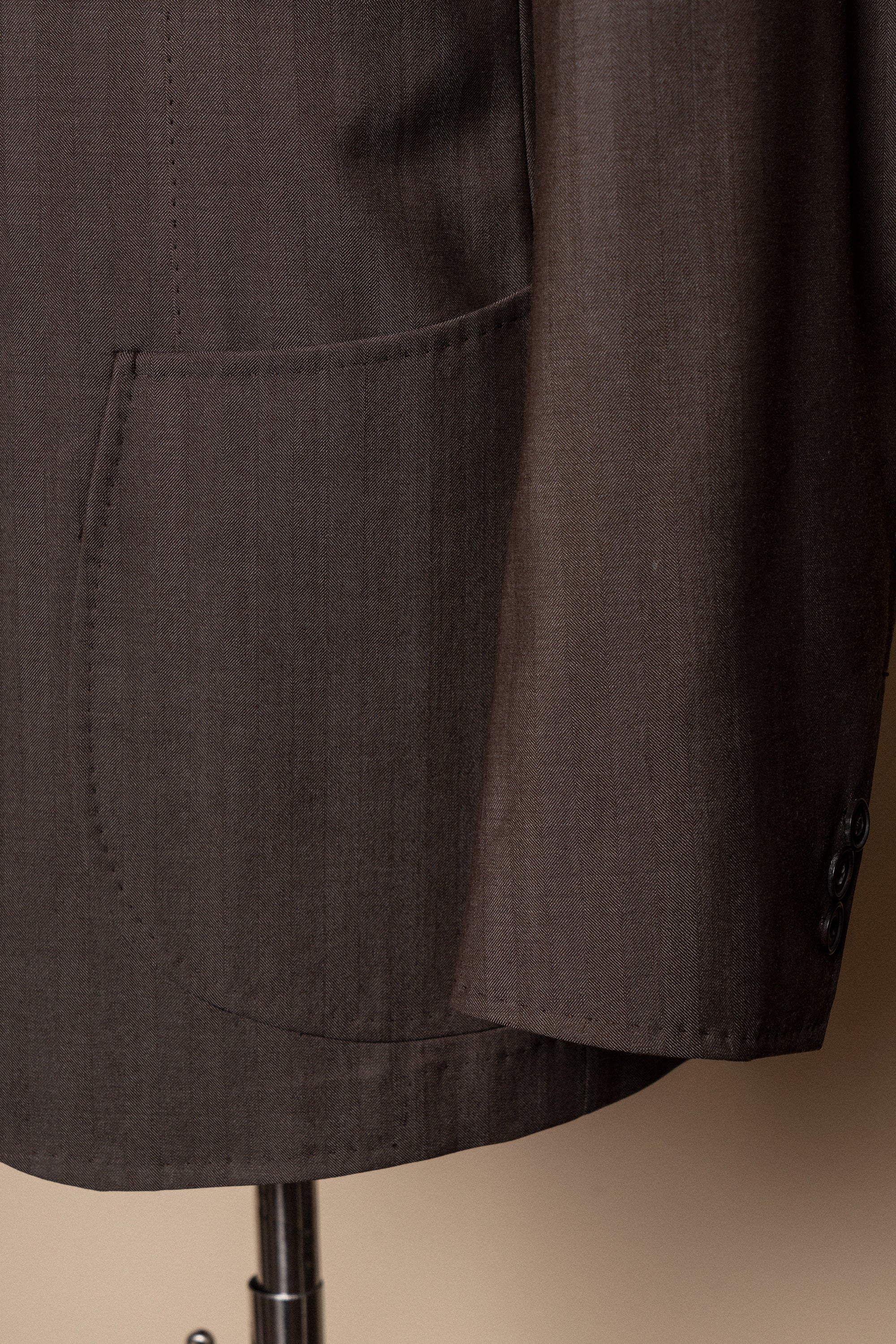 MTO Rusty Herringbone 16 Micron 140s Suit #414