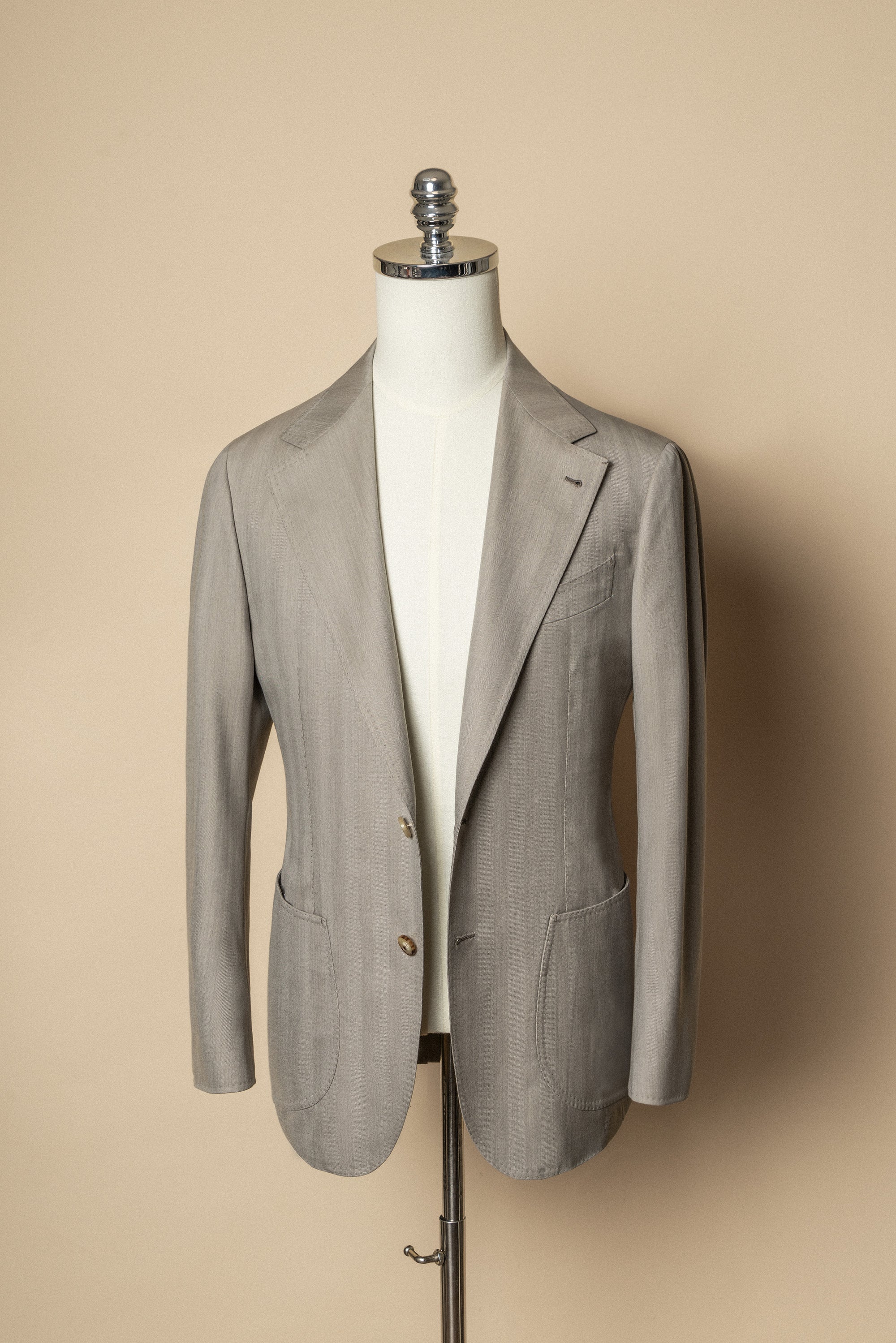 MTO Sand Herringbone 15 Micron 160s Suit #427