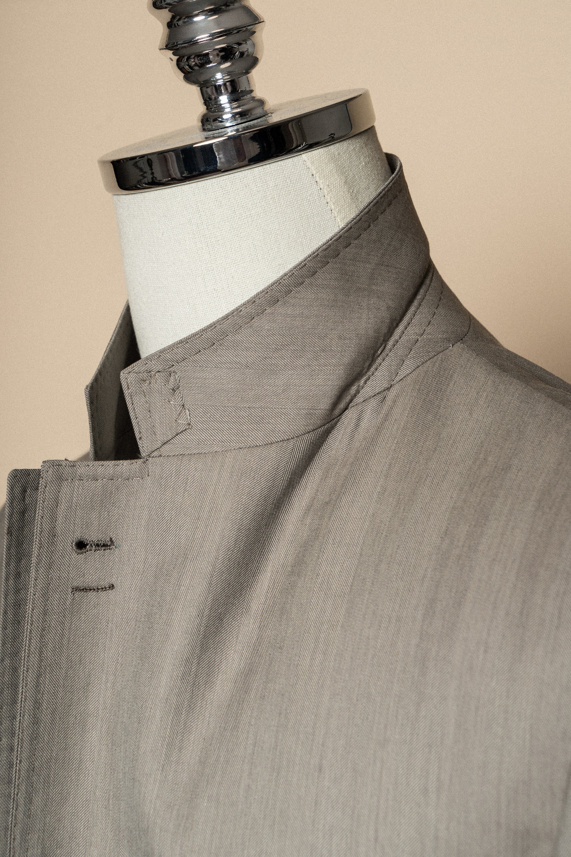 MTO Sand Herringbone 15 Micron 160s Suit #427