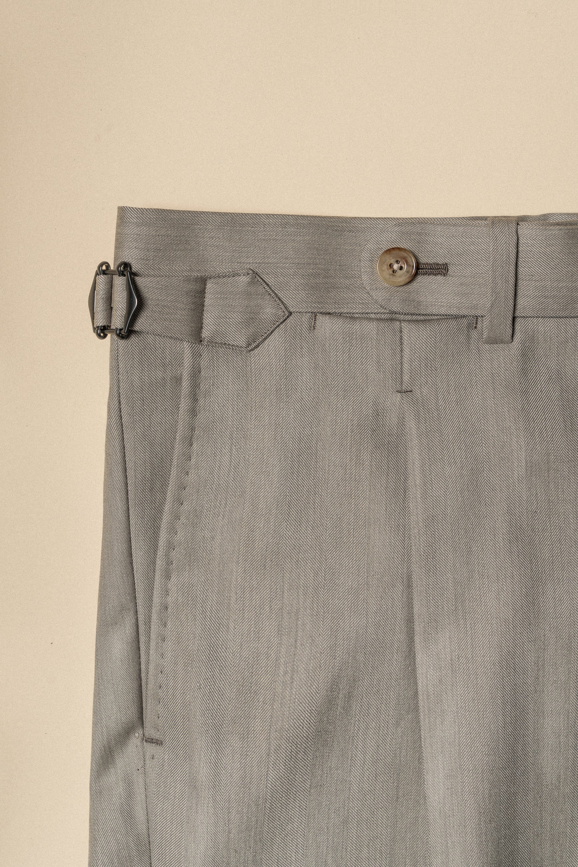 MTO Sand Herringbone 15 Micron 160s Suit #427
