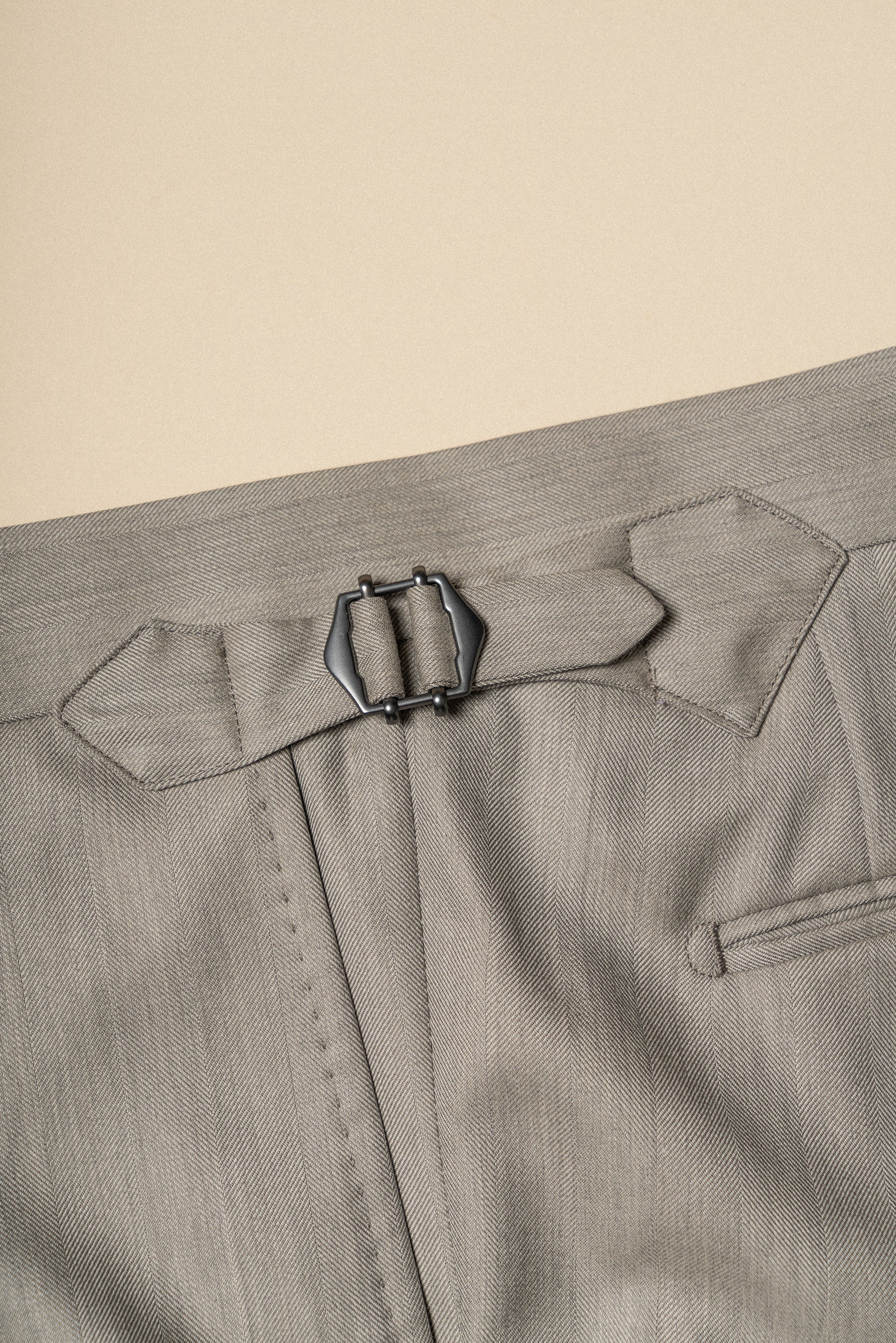 MTO Sand Herringbone 15 Micron 160s Suit #427
