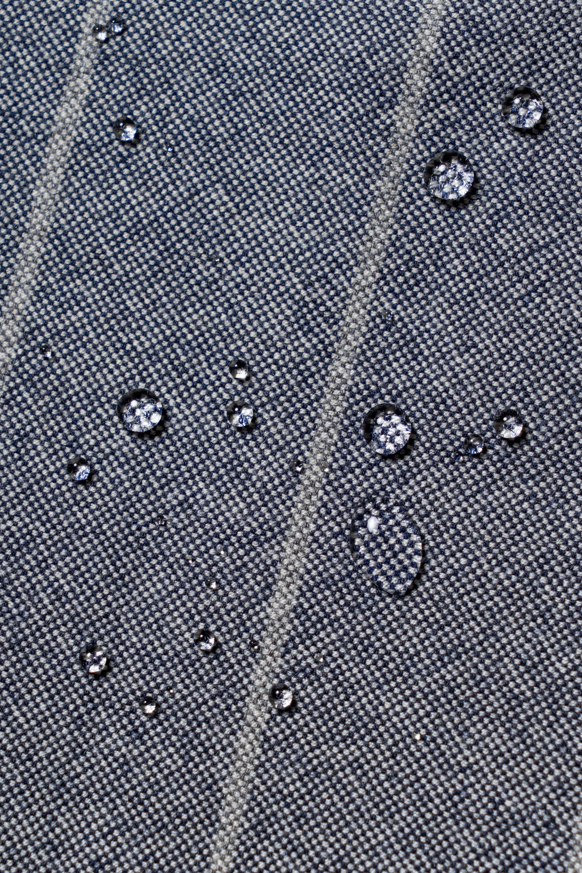 MTO Steel Blue Stripe Flannel Suit #374