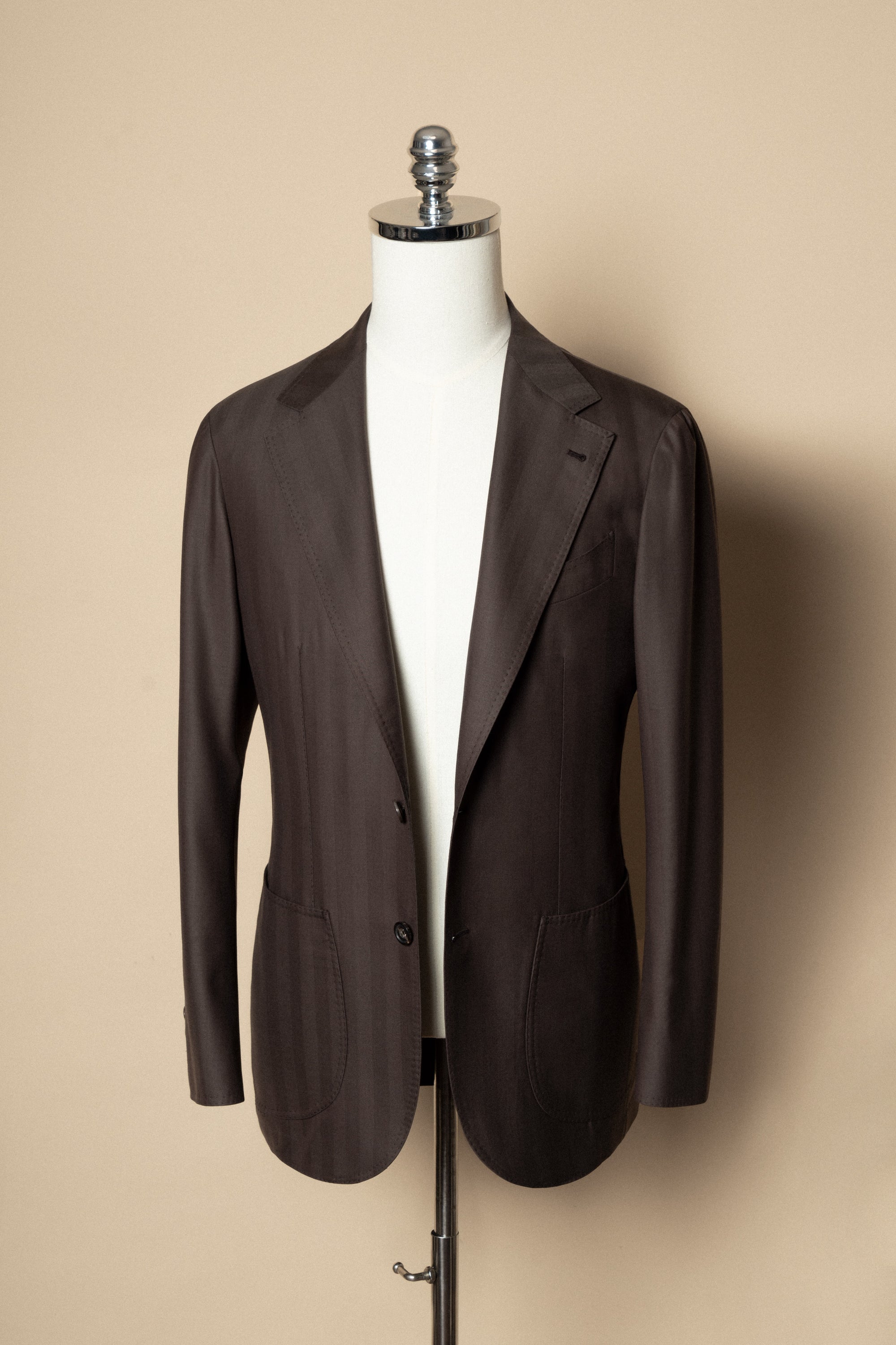 MTO Brown Herringbone 15 Micron 160s Suit #428