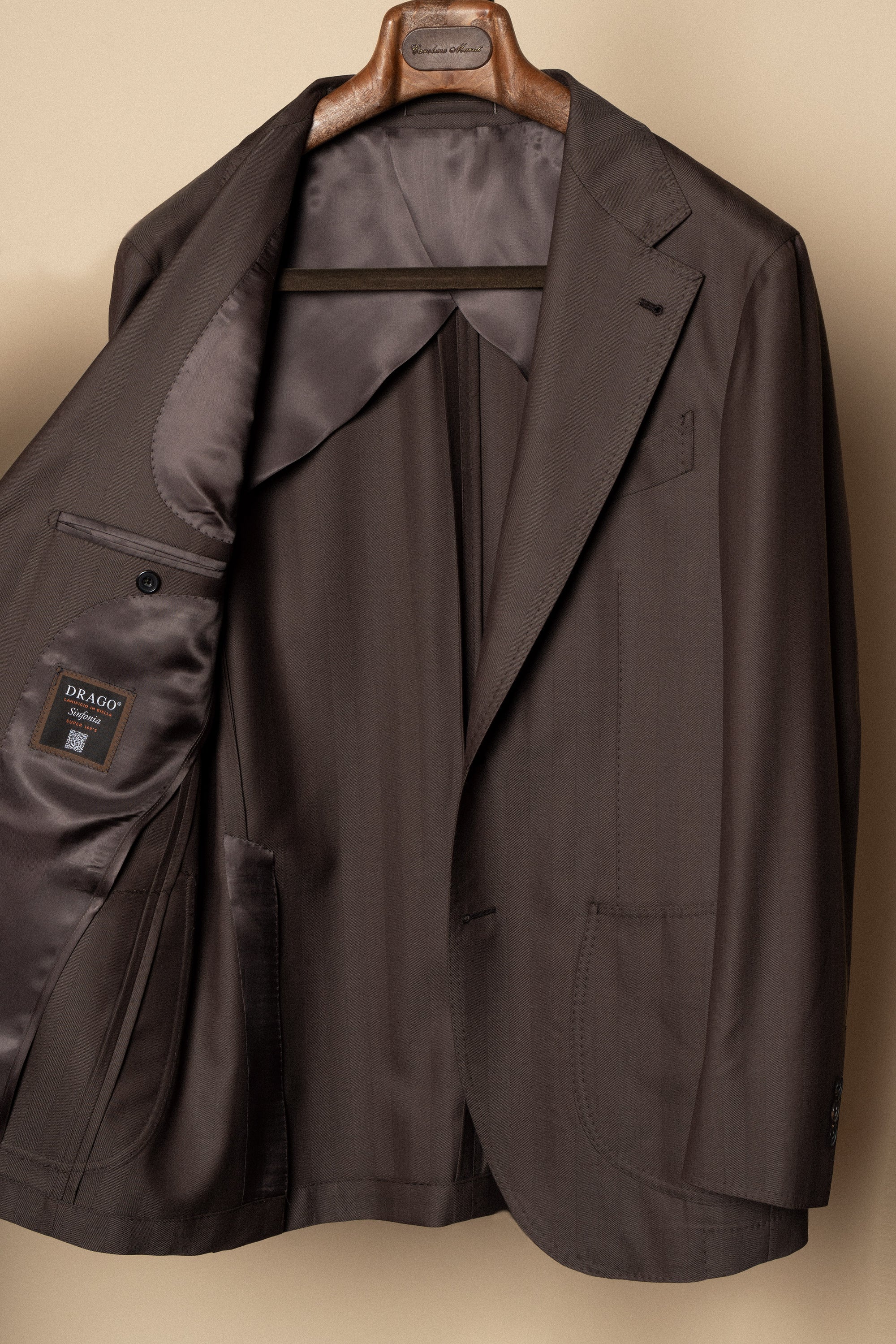 MTO Brown Herringbone 15 Micron 160s Suit #428