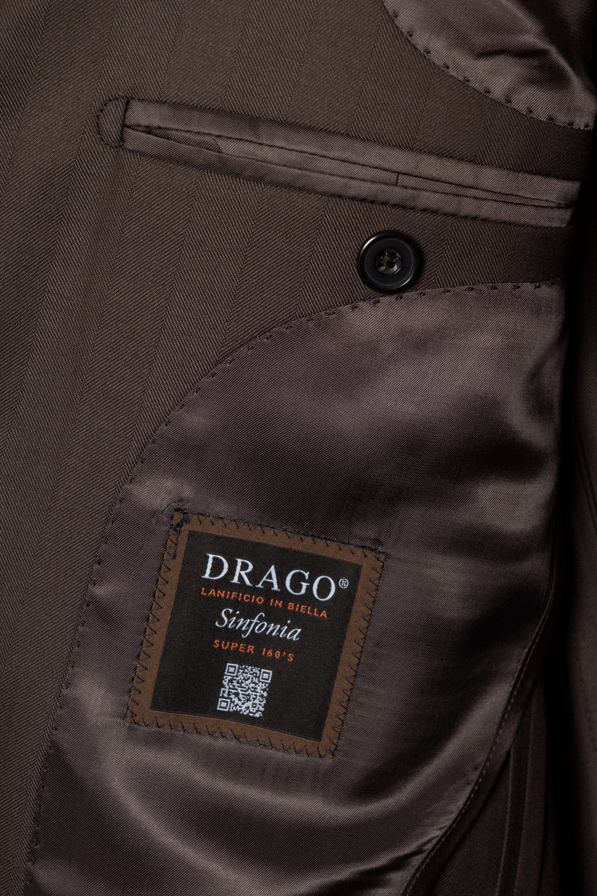 MTO Brown Herringbone 15 Micron 160s Suit #428