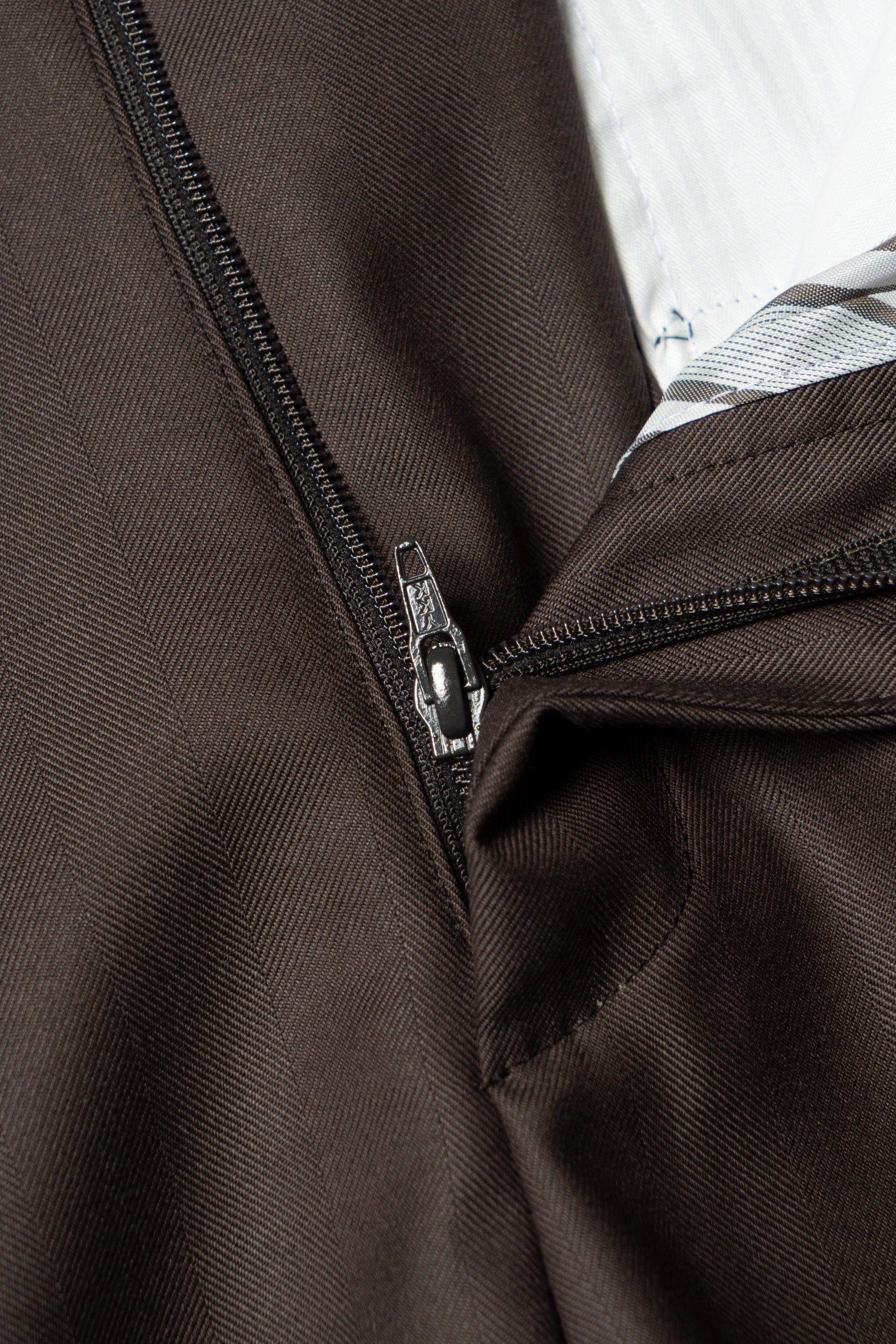 MTO Brown Herringbone 15 Micron 160s Suit #428