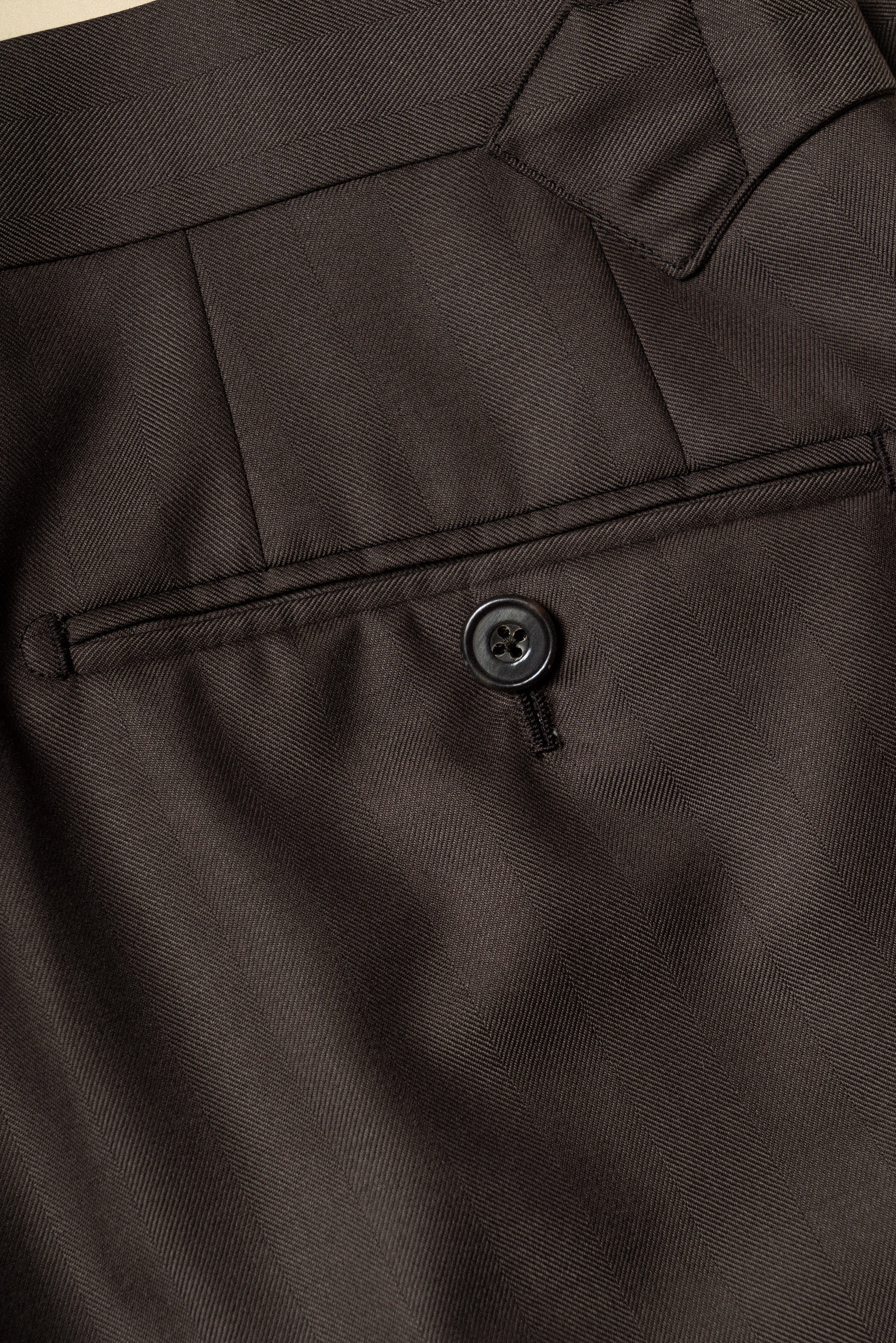 MTO Brown Herringbone 15 Micron 160s Suit #428