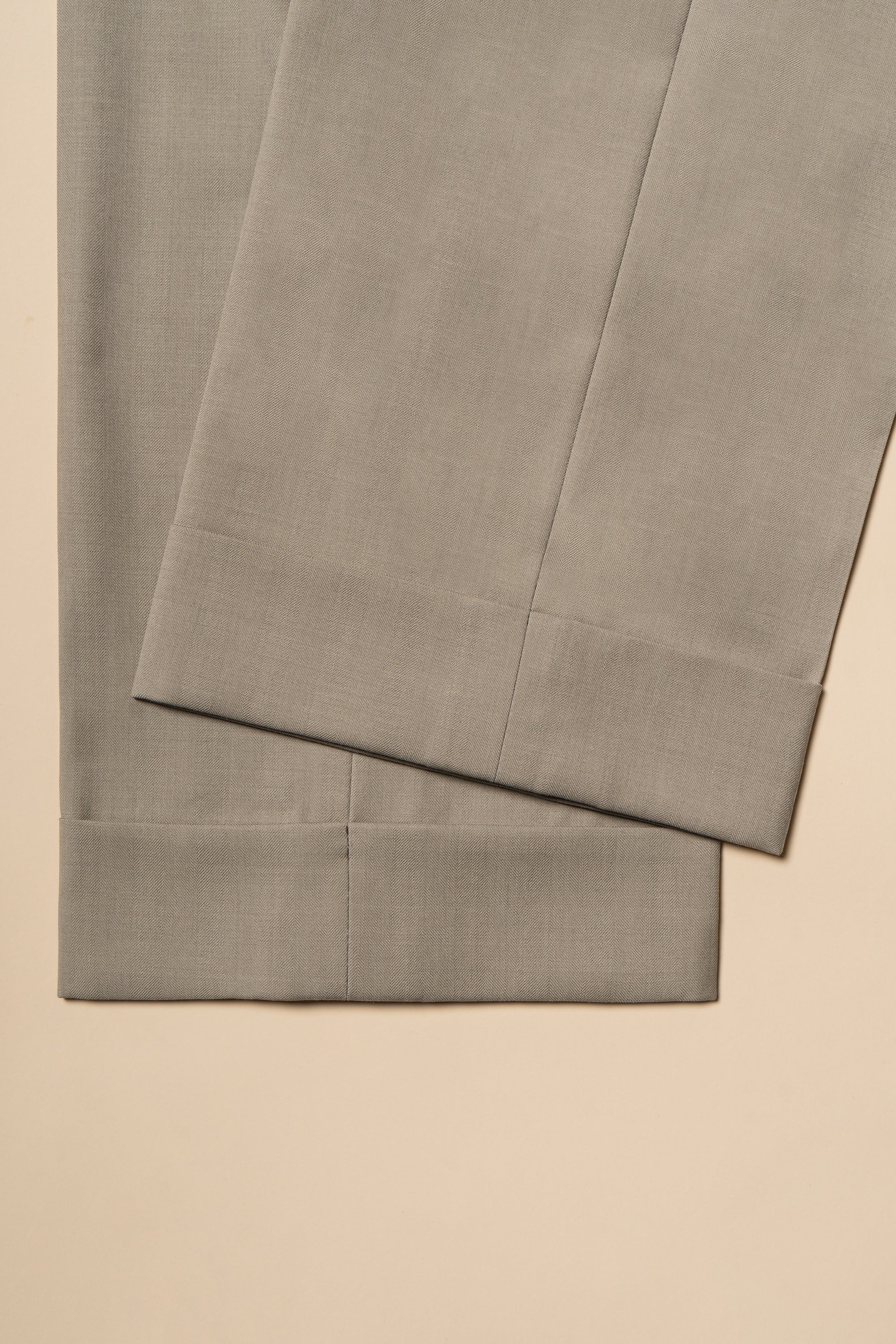 MTO Khaki Herringbone 16 Micron 140s Suit #413