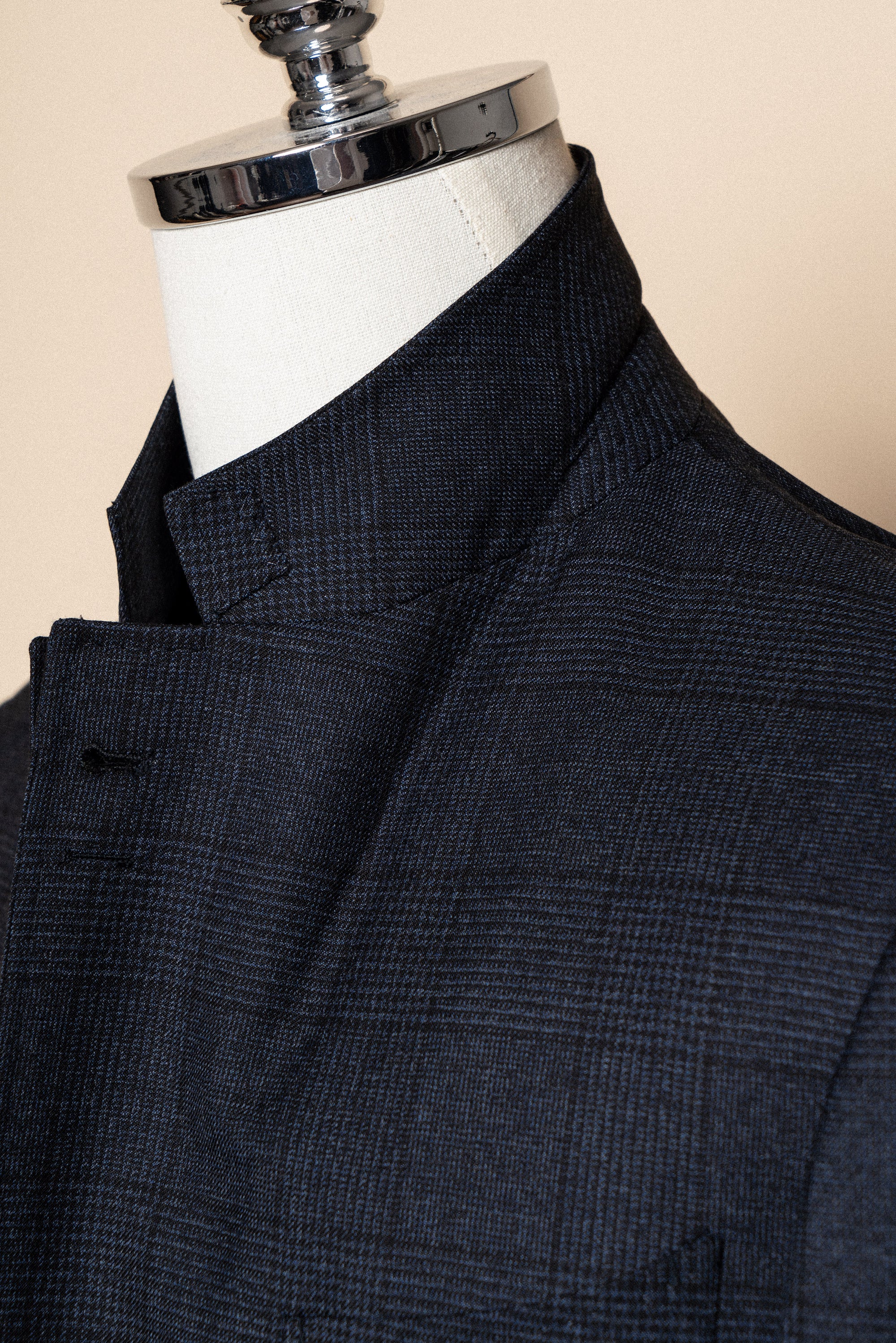 MTO Navy Glen Check Suit #419