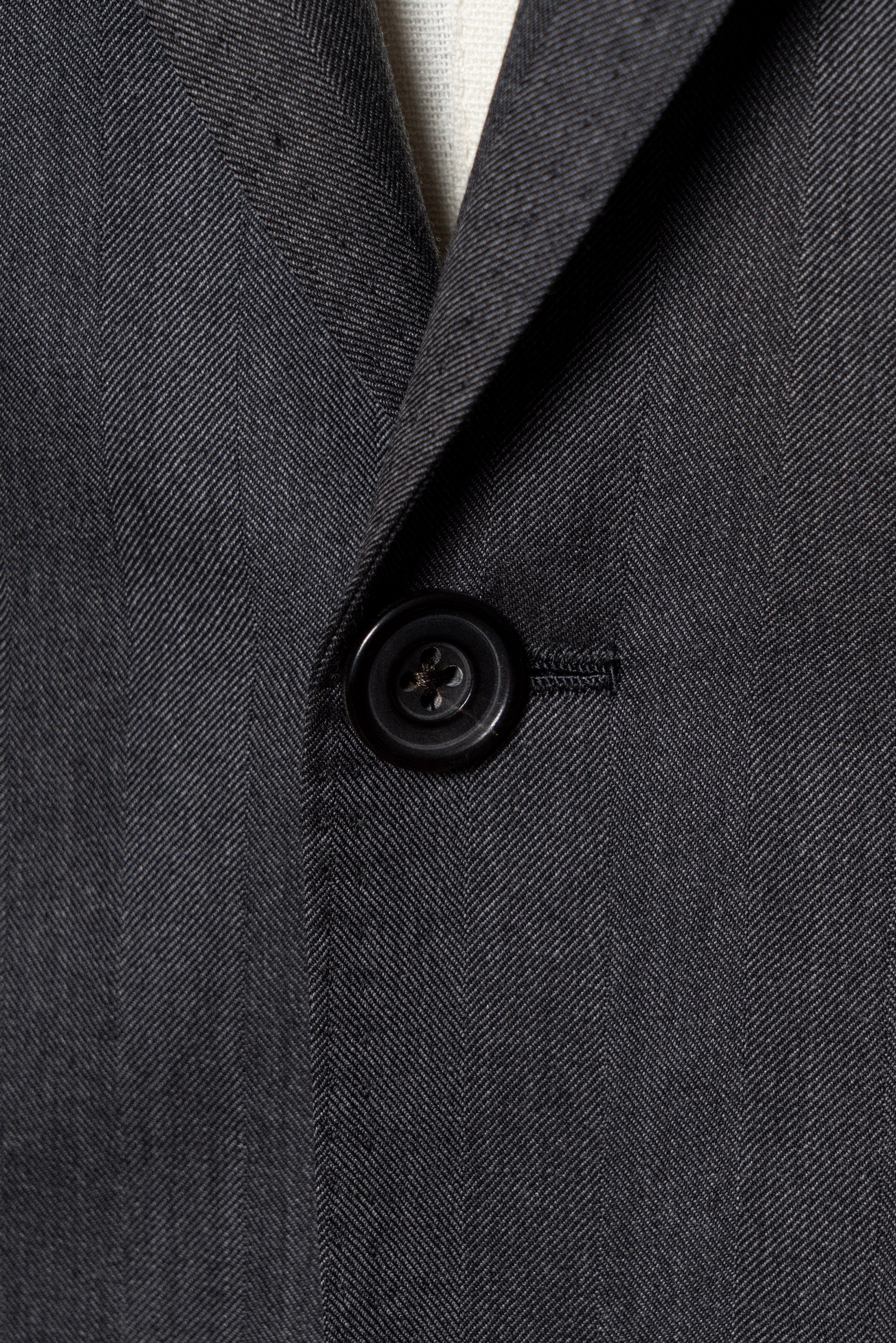 MTO Grey Herringbone 15 Micron 160s Suit #426