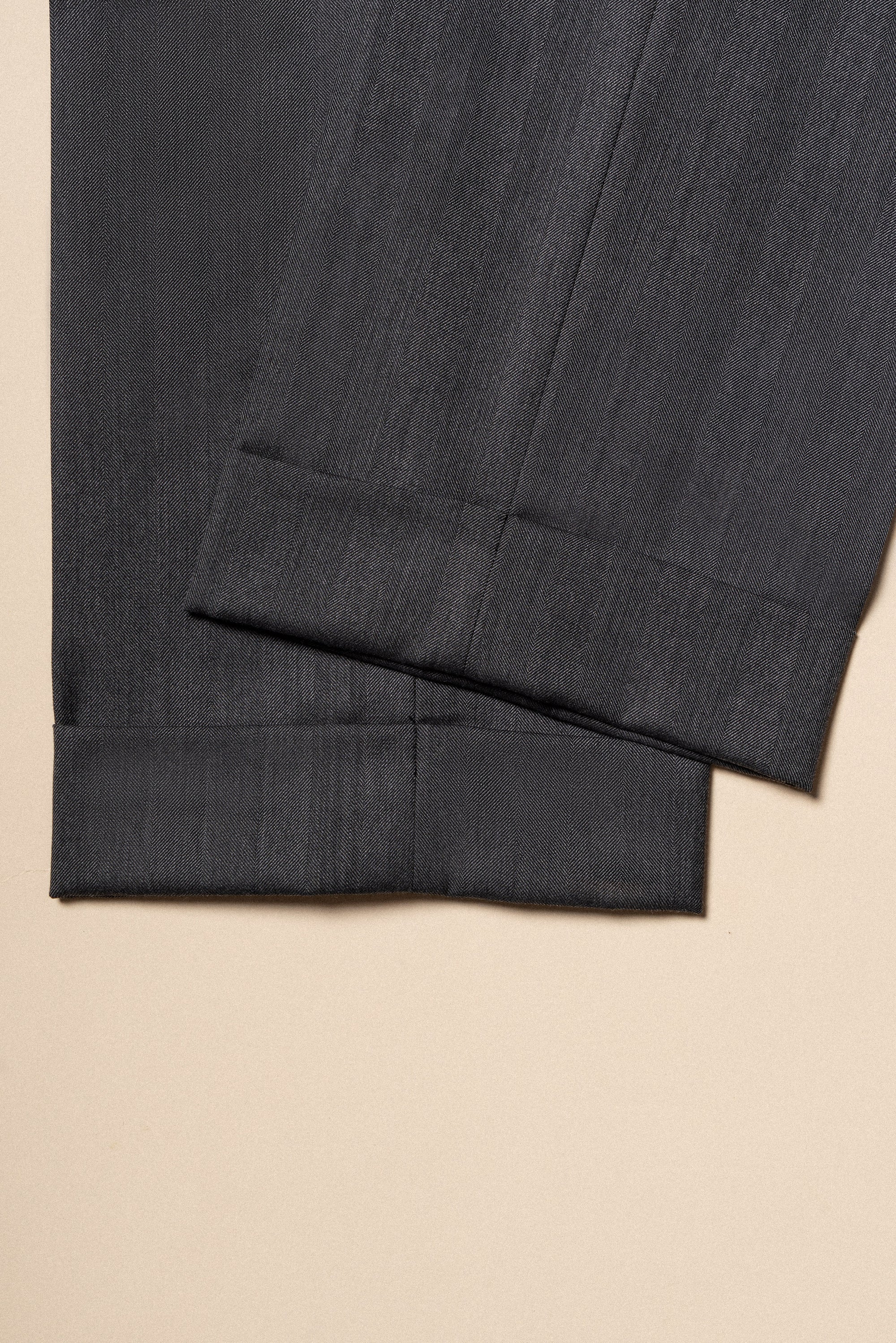MTO Grey Herringbone 15 Micron 160s Suit #426