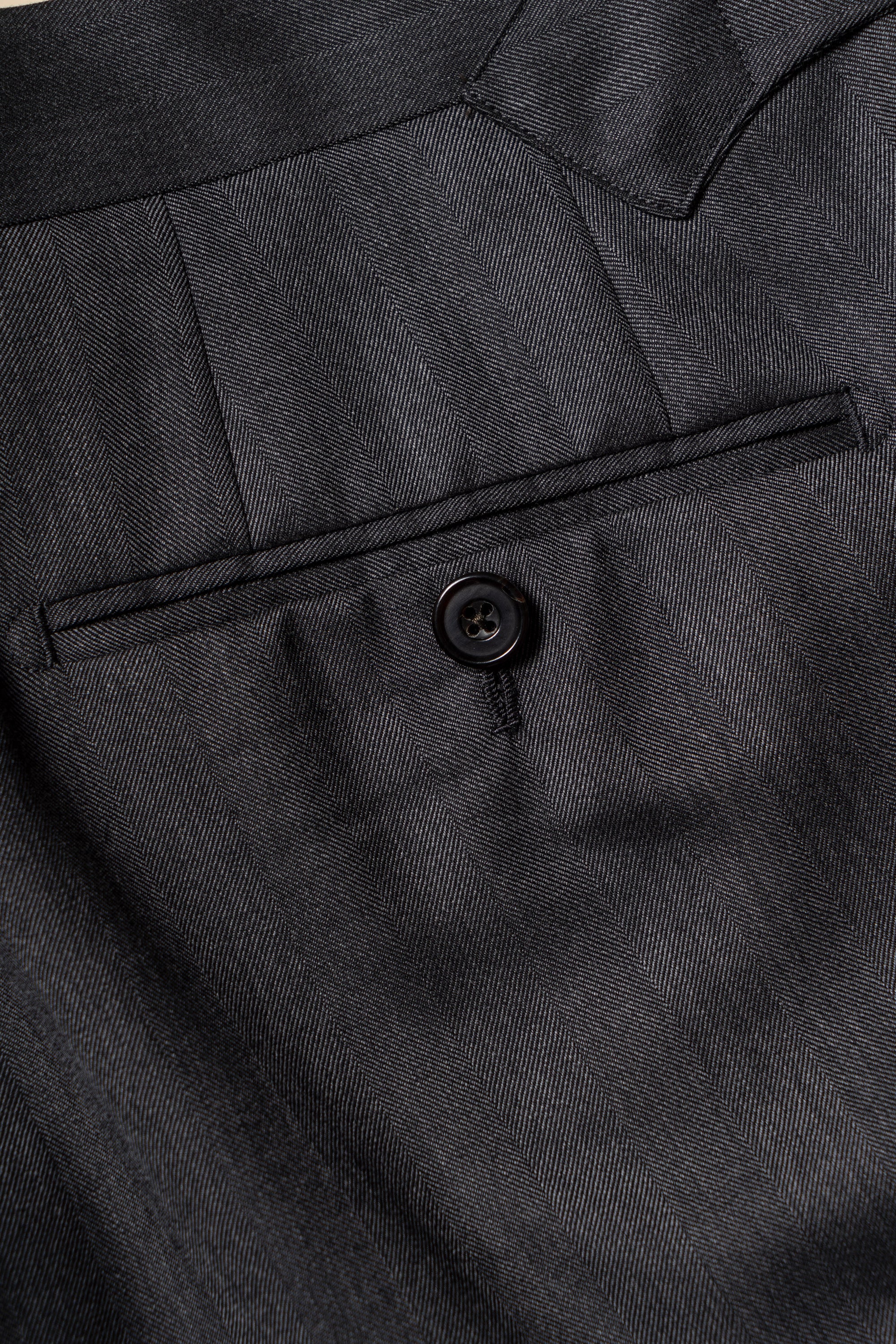 MTO Grey Herringbone 15 Micron 160s Suit #426
