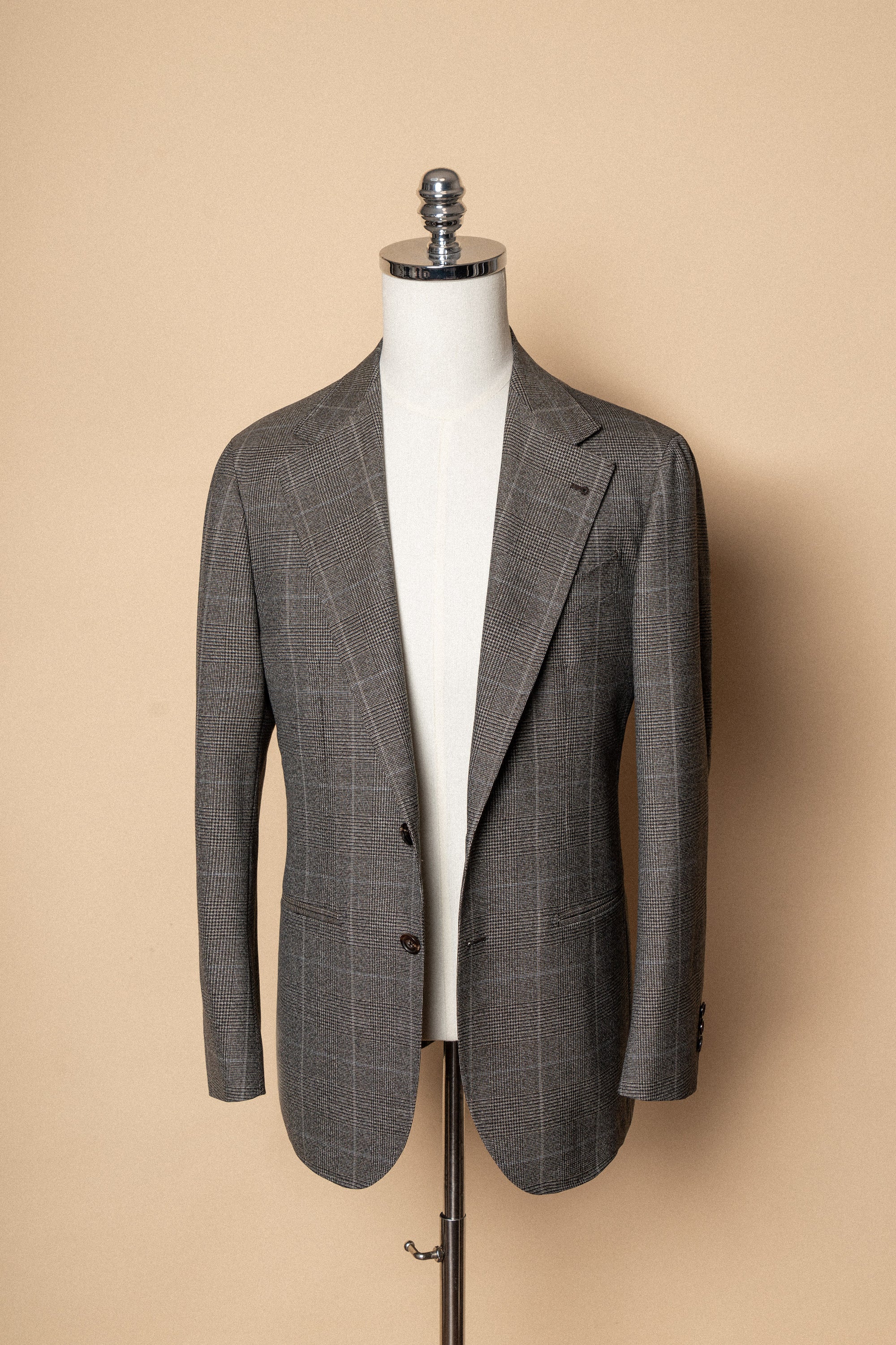 MTO Taupe Glen Check Suit #416