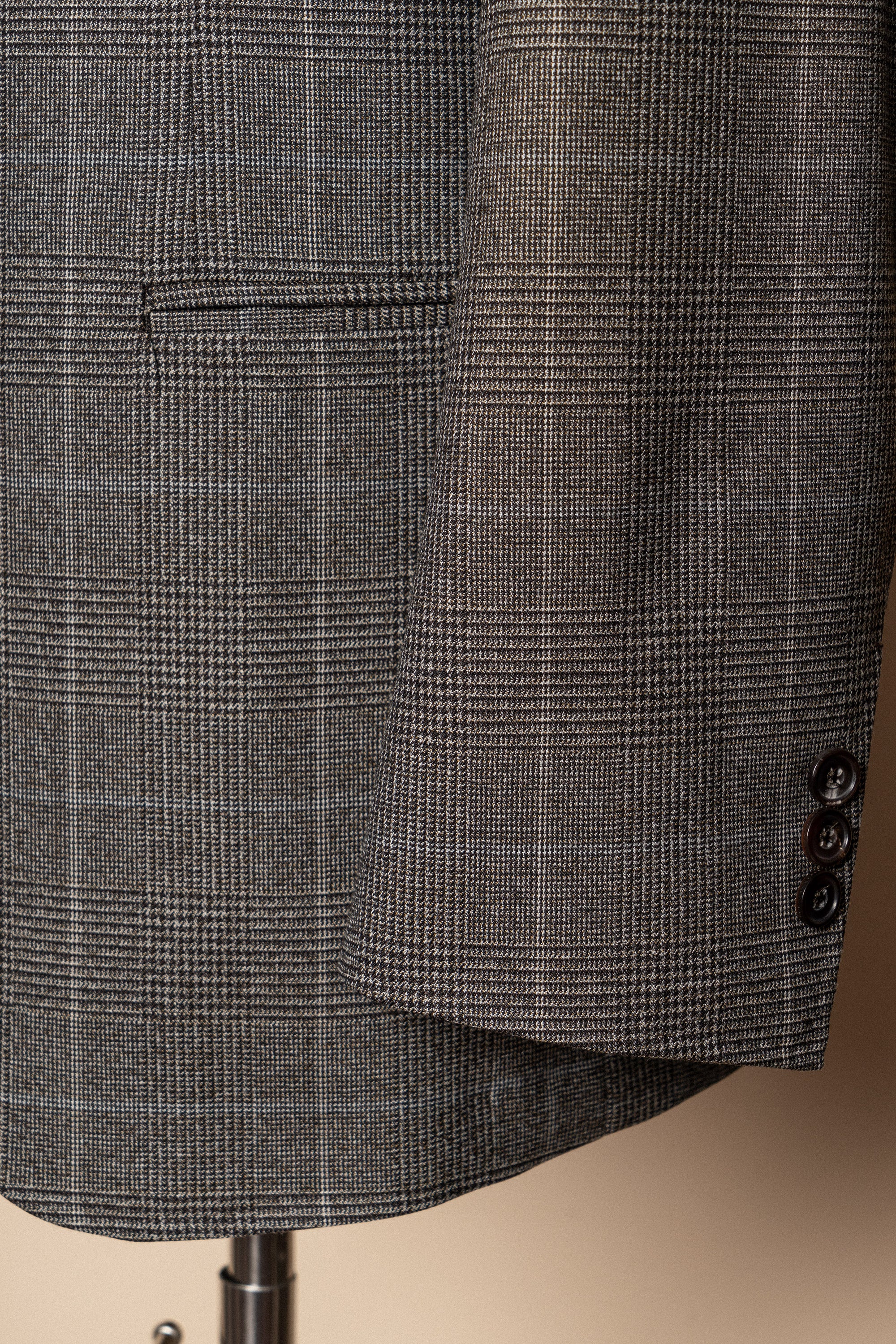 MTO Taupe Glen Check Suit #416
