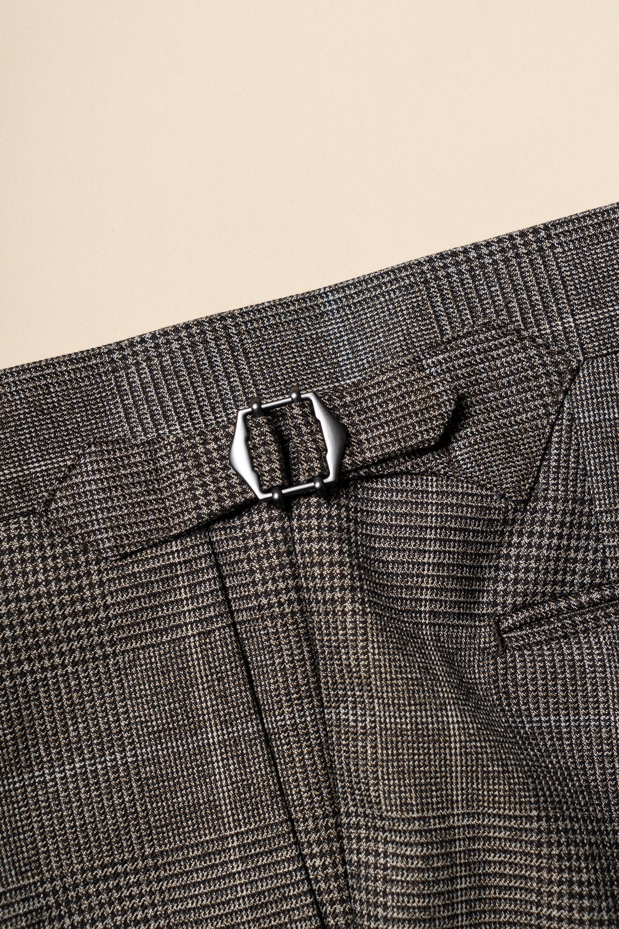 MTO Taupe Glen Check Suit #416
