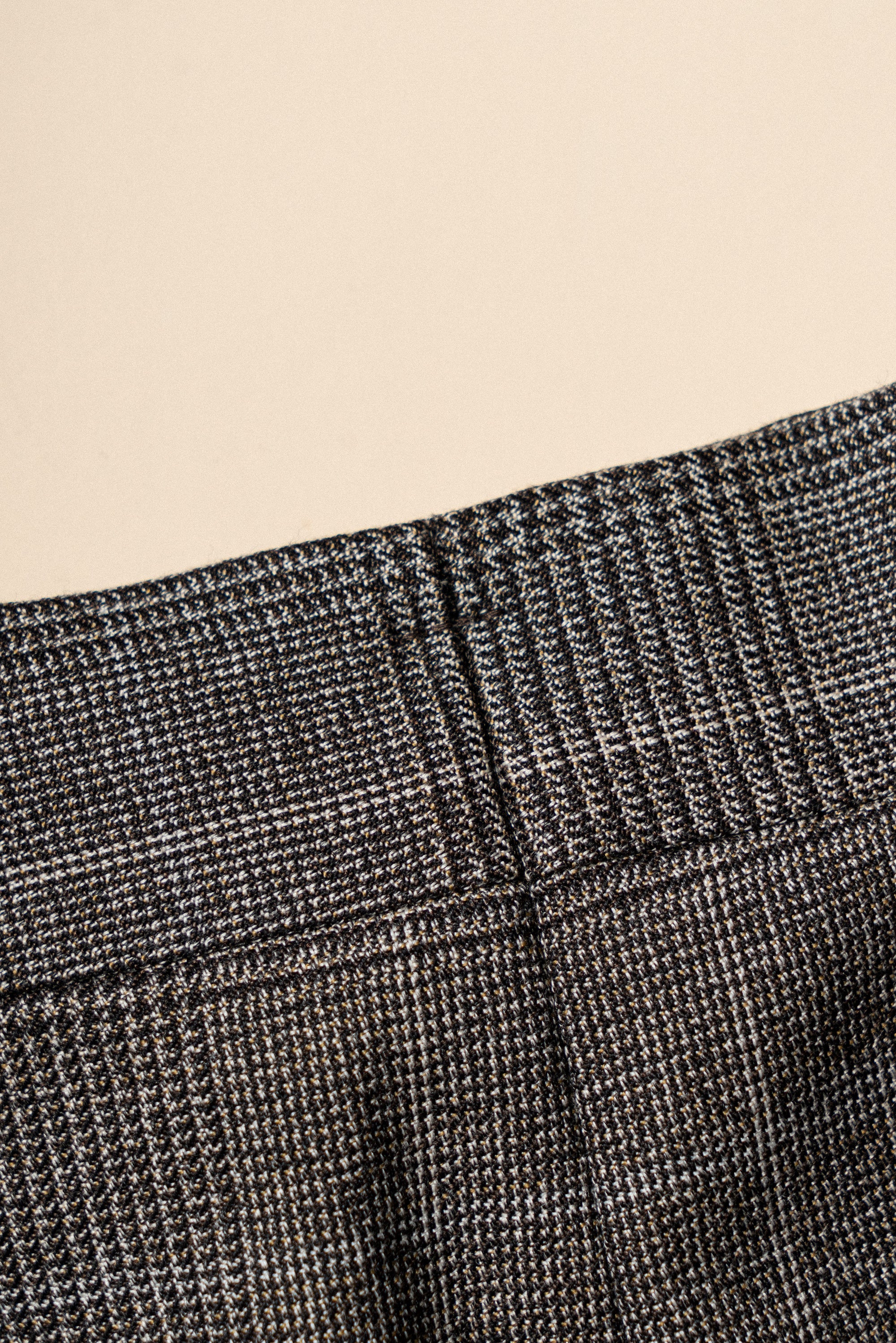 MTO Taupe Glen Check Suit #416