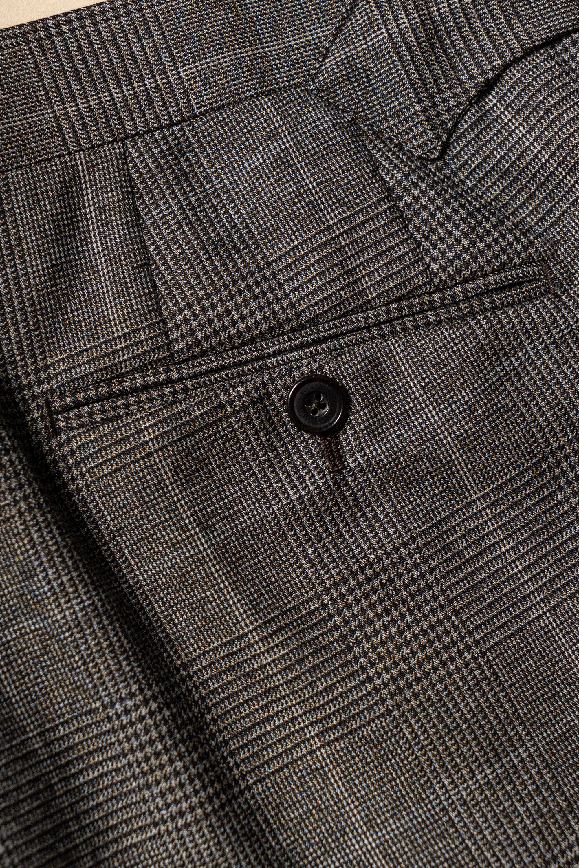 MTO Taupe Glen Check Suit #416