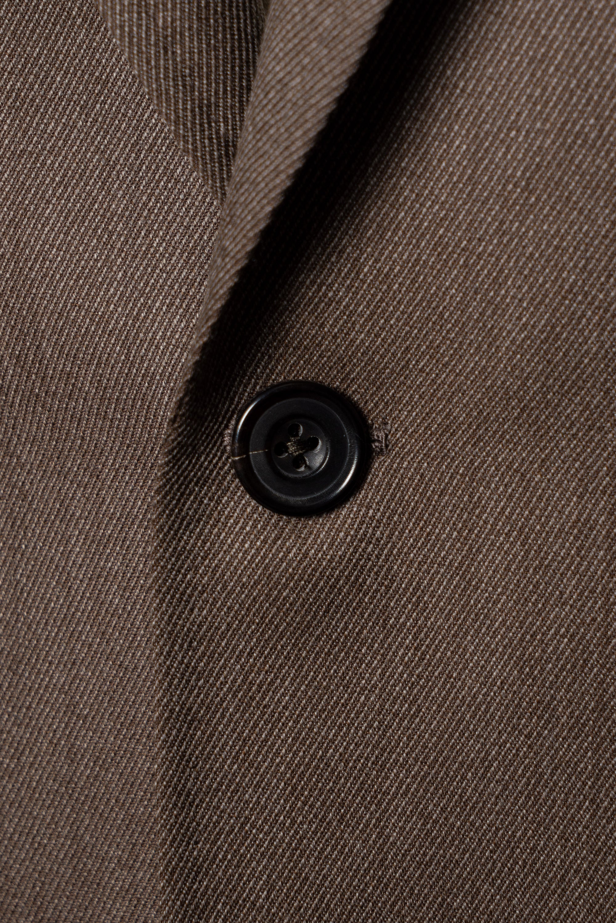 MTO Brown Whipcord 130s Wool Suit #423