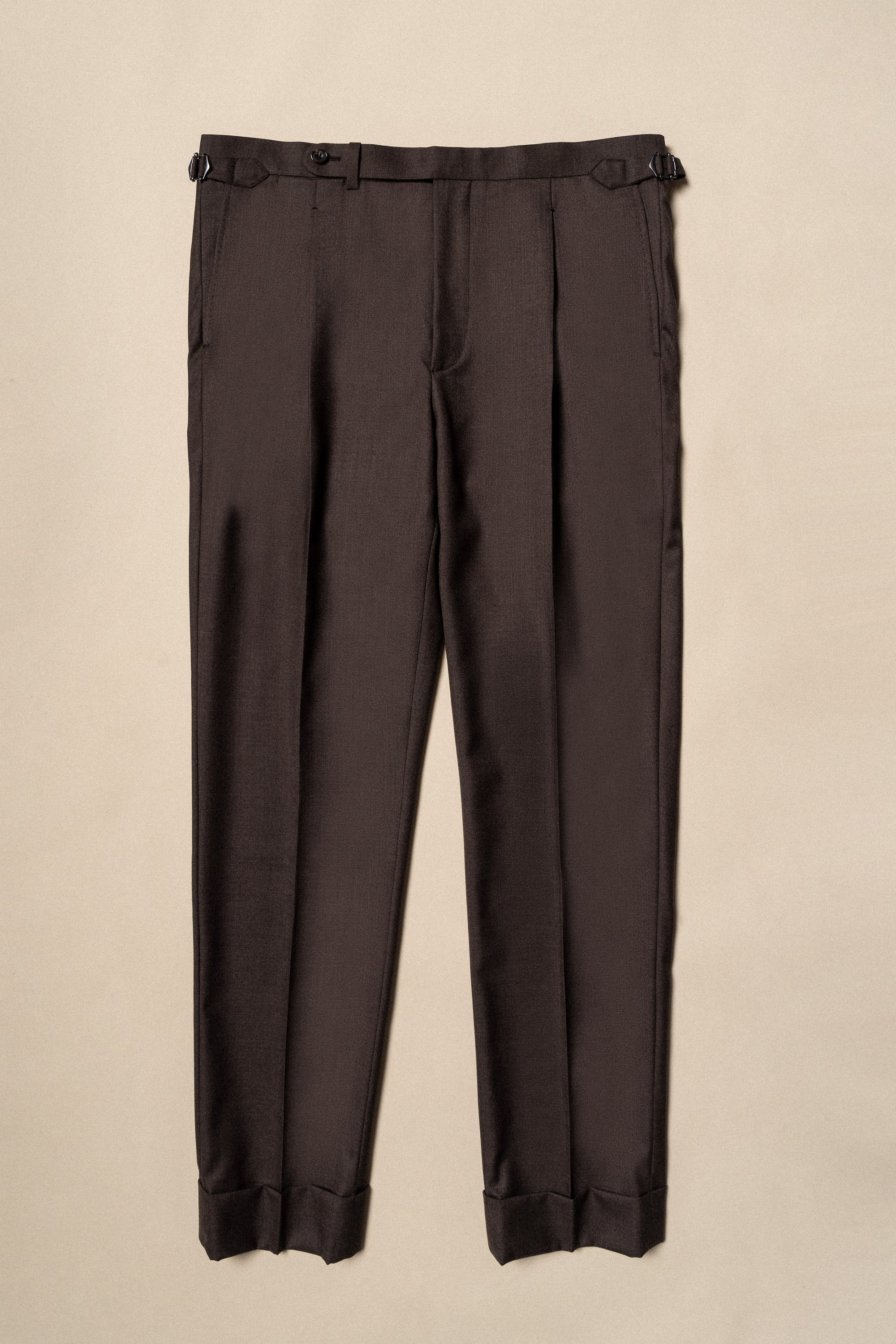 MTO Brown Sharkskin 15 Micron 160s Suit #429