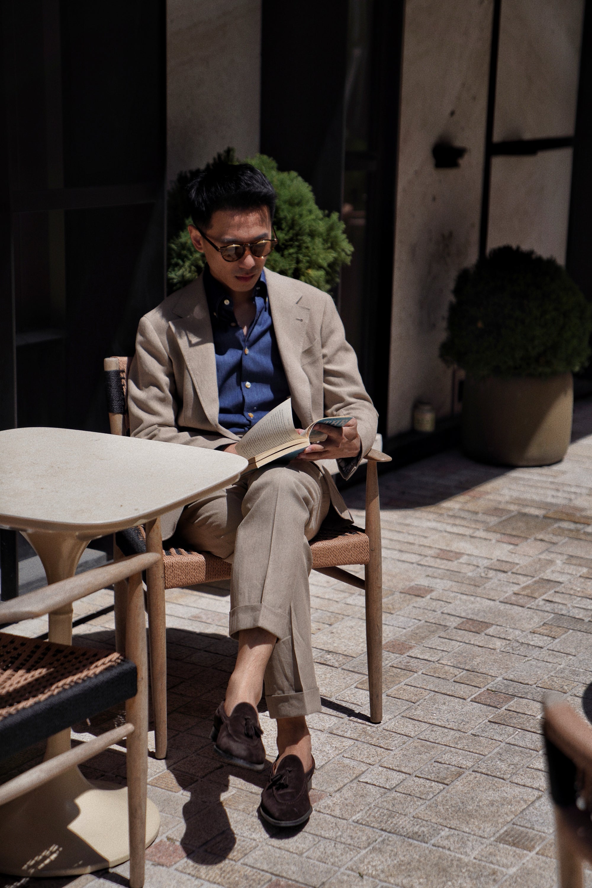 MTO Mud Yellow Linen Suit #03