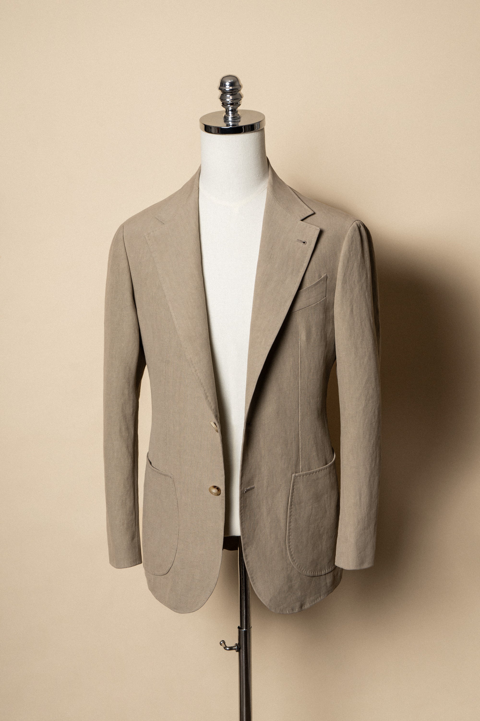 MTO Mud Yellow Linen Suit #03