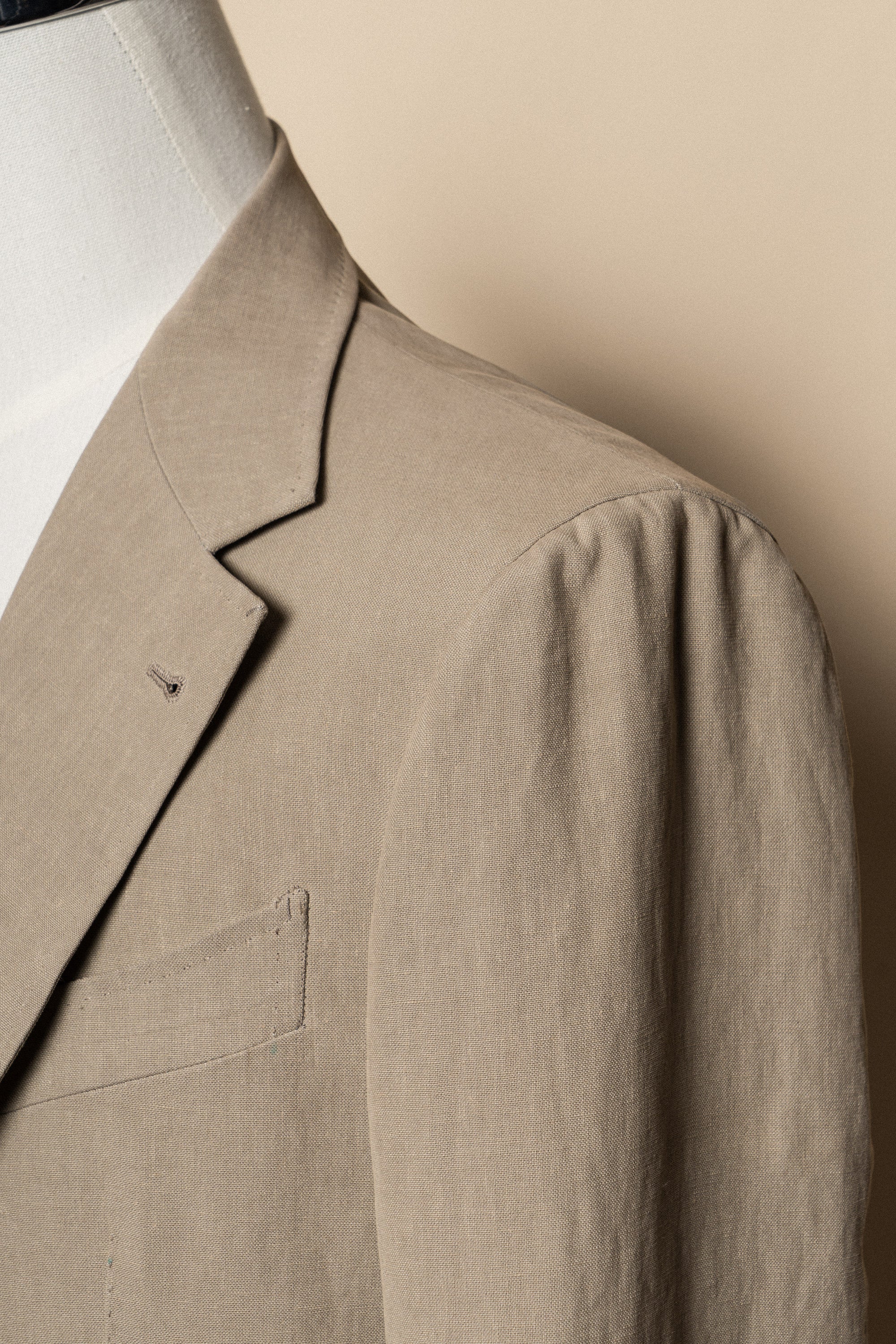 MTO Mud Yellow Linen Suit #03