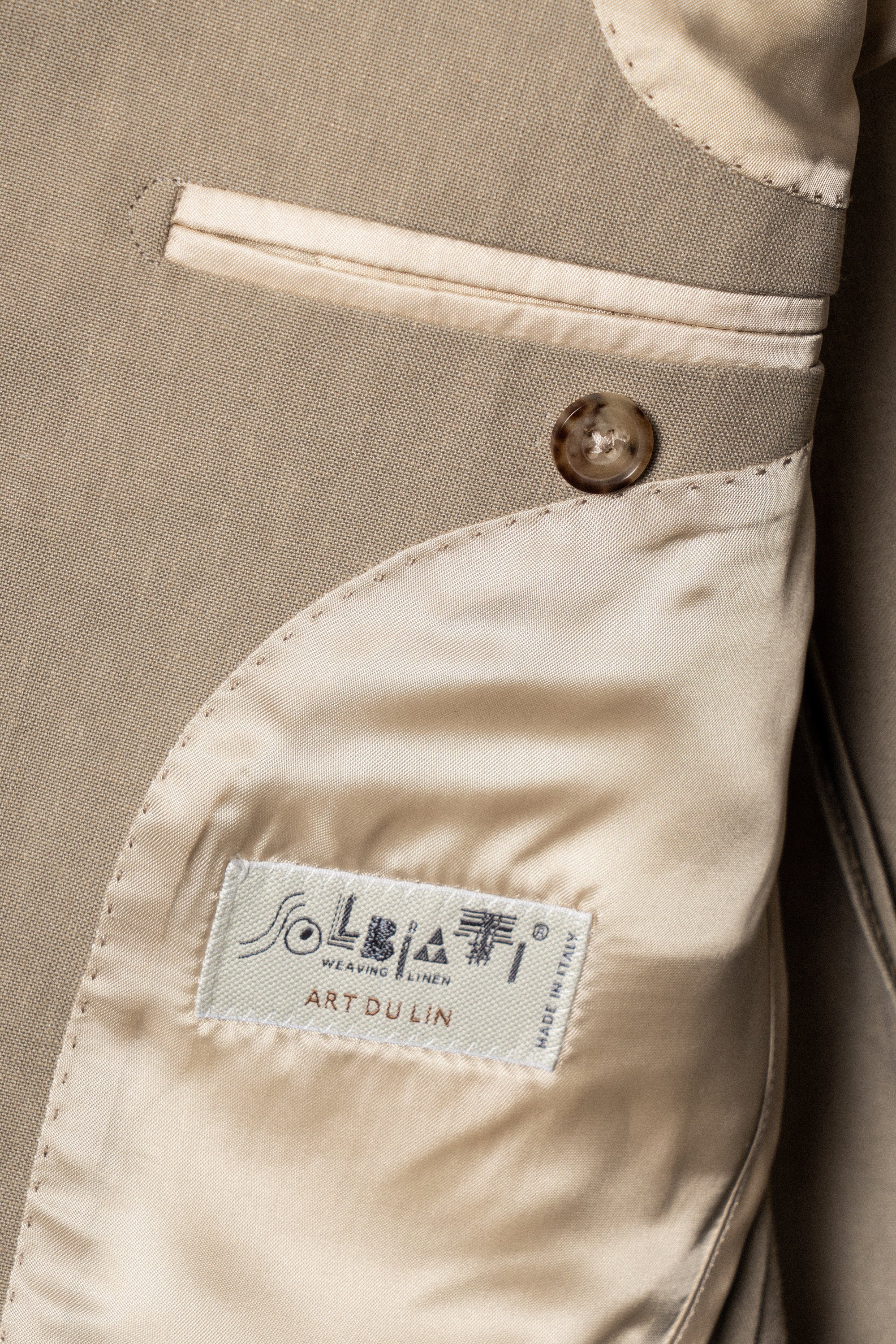 MTO Mud Yellow Linen Suit #03