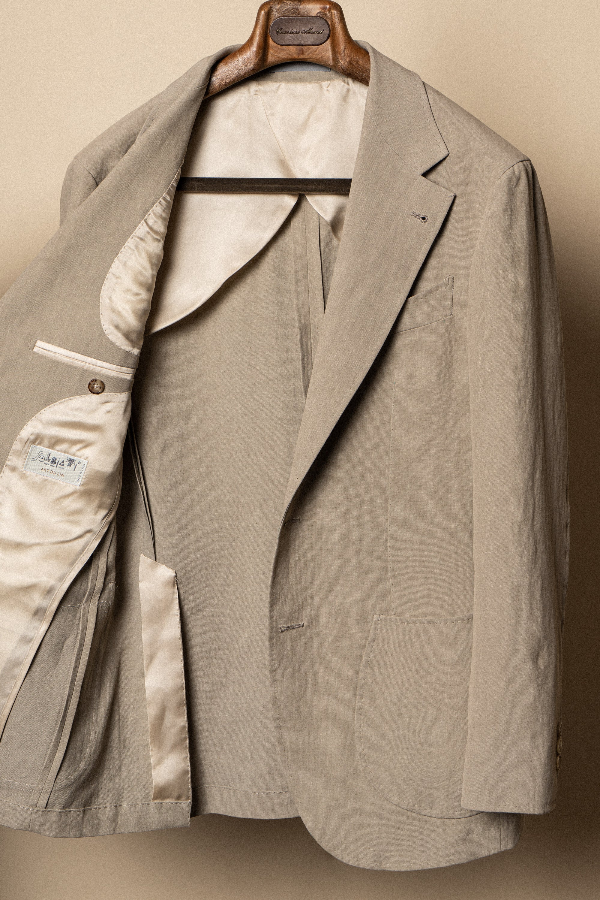 MTO Mud Yellow Linen Suit #03