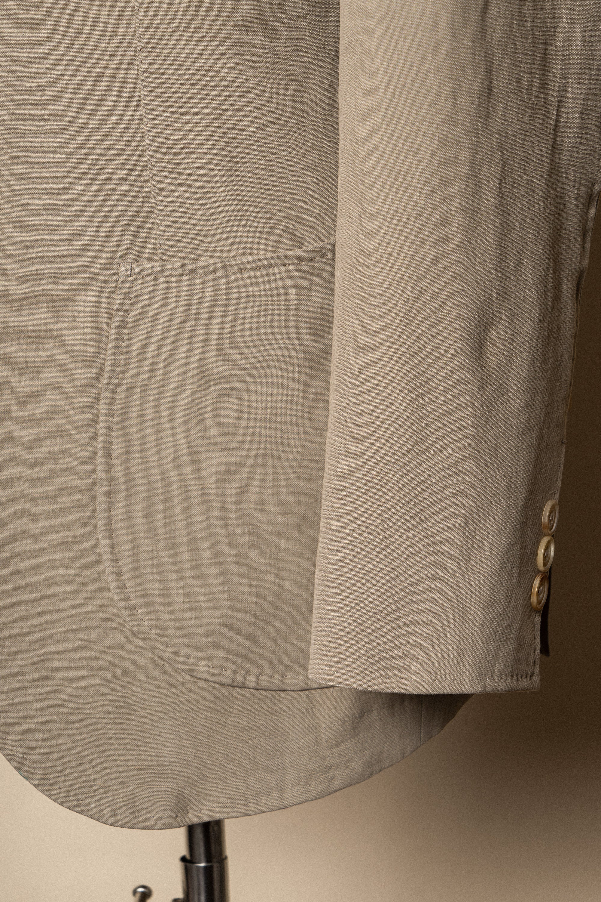 MTO Mud Yellow Linen Suit #03