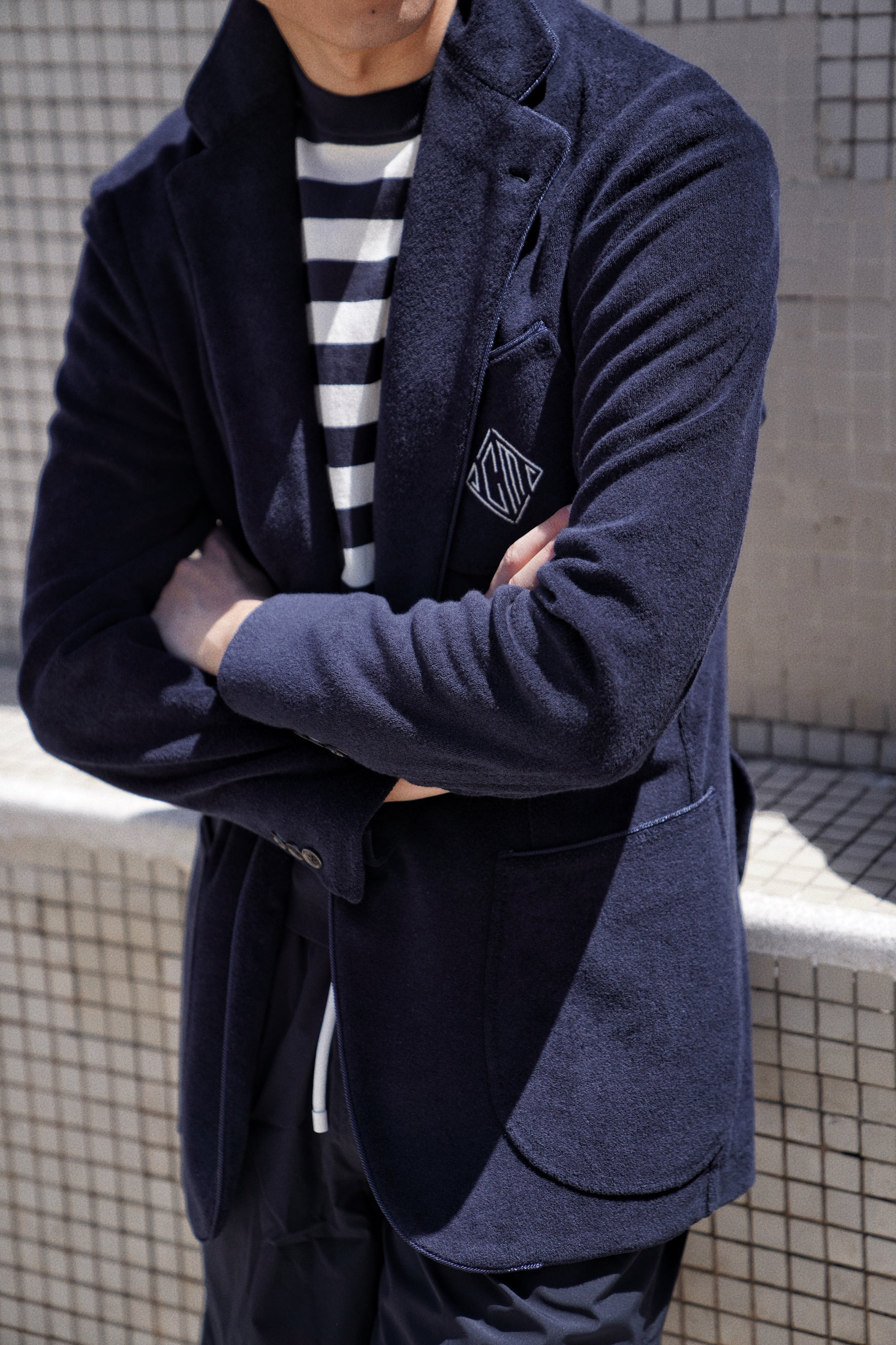 MTO Navy Terry Blazer #308