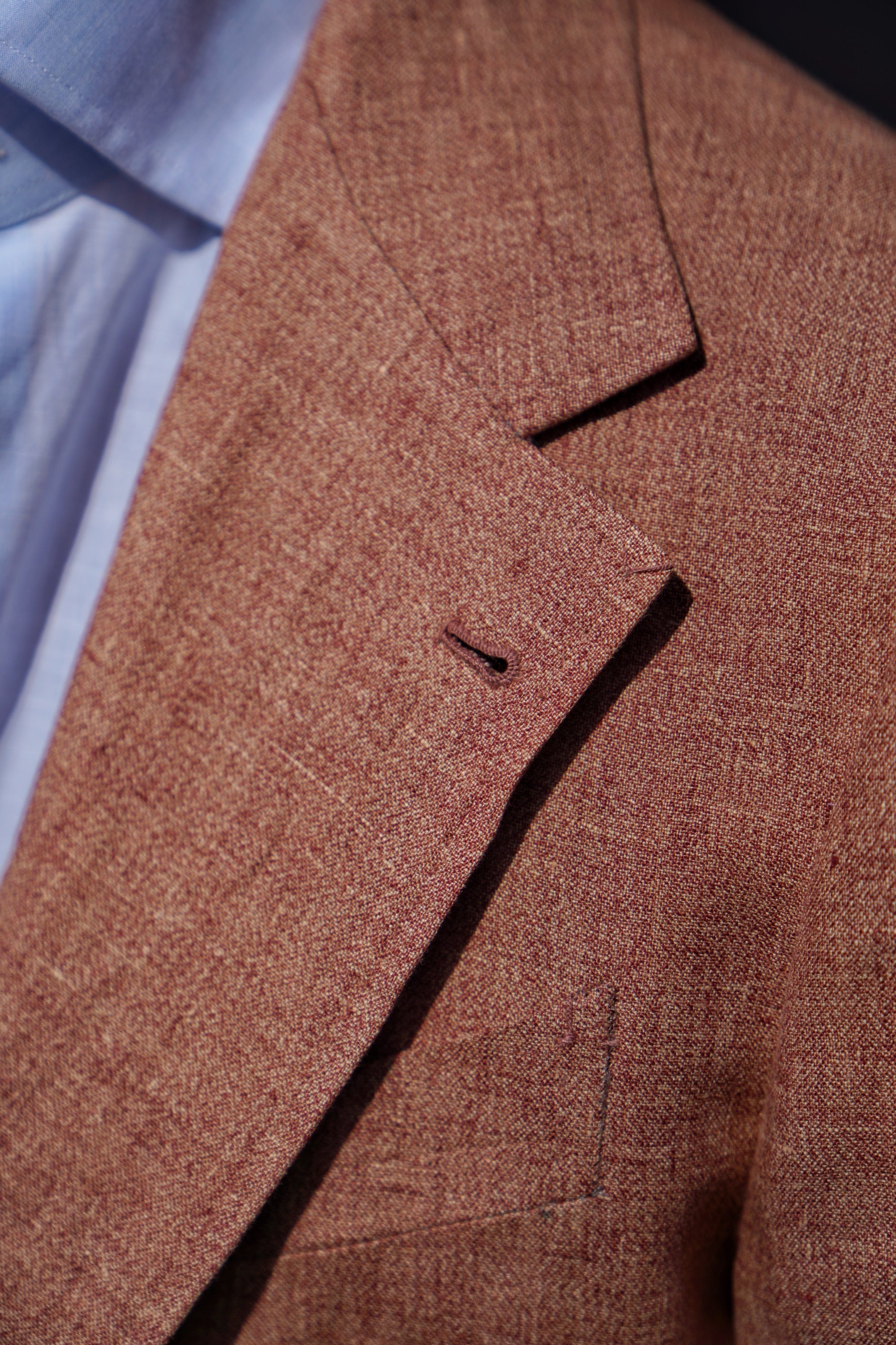 Tangerine Melange Linen Jacket #363