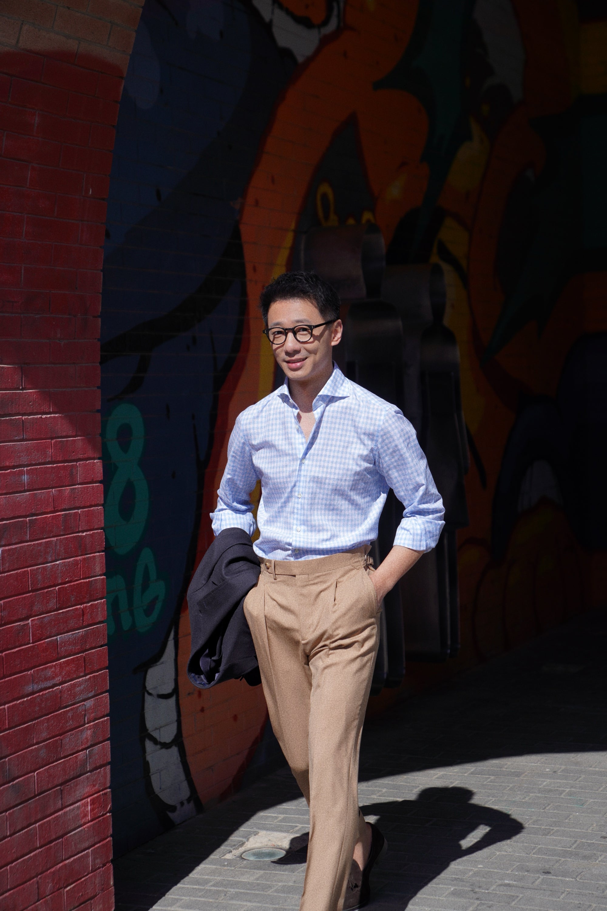MTO Stipe Cotton Linen Blending Shirt #421 #424