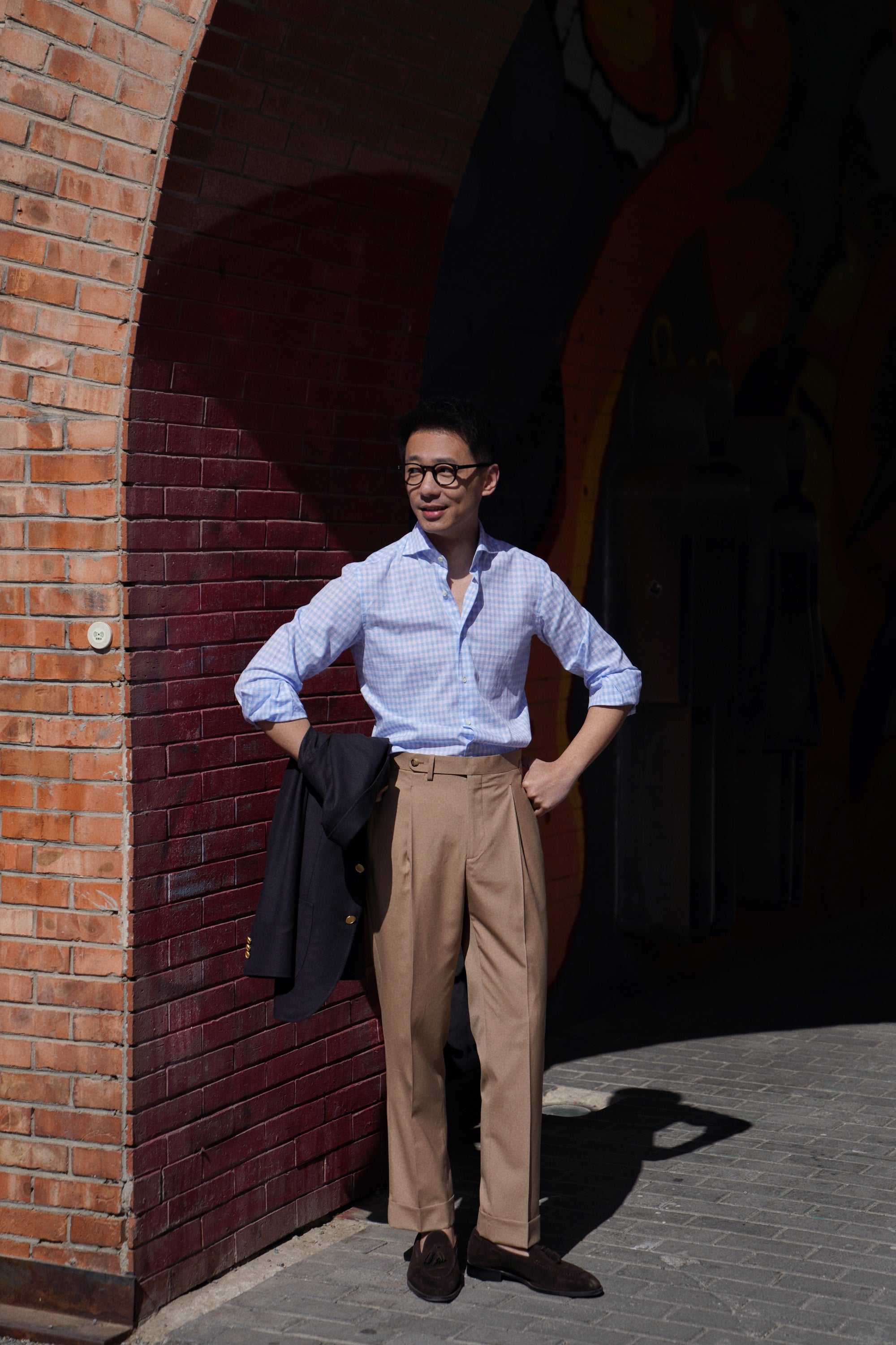 MTO Stipe Cotton Linen Blending Shirt #421 #424