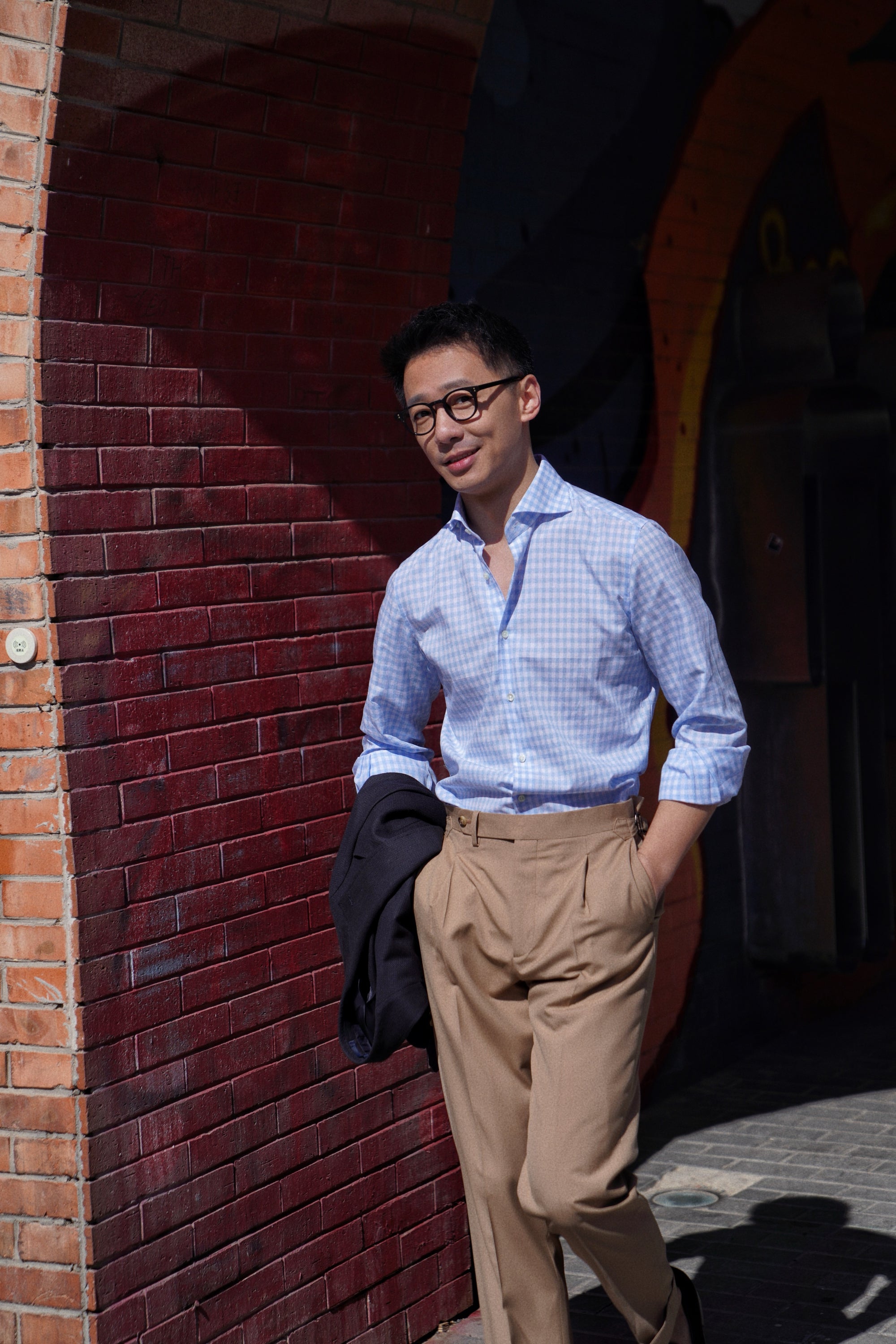 MTO Stipe Cotton Linen Blending Shirt #421 #424