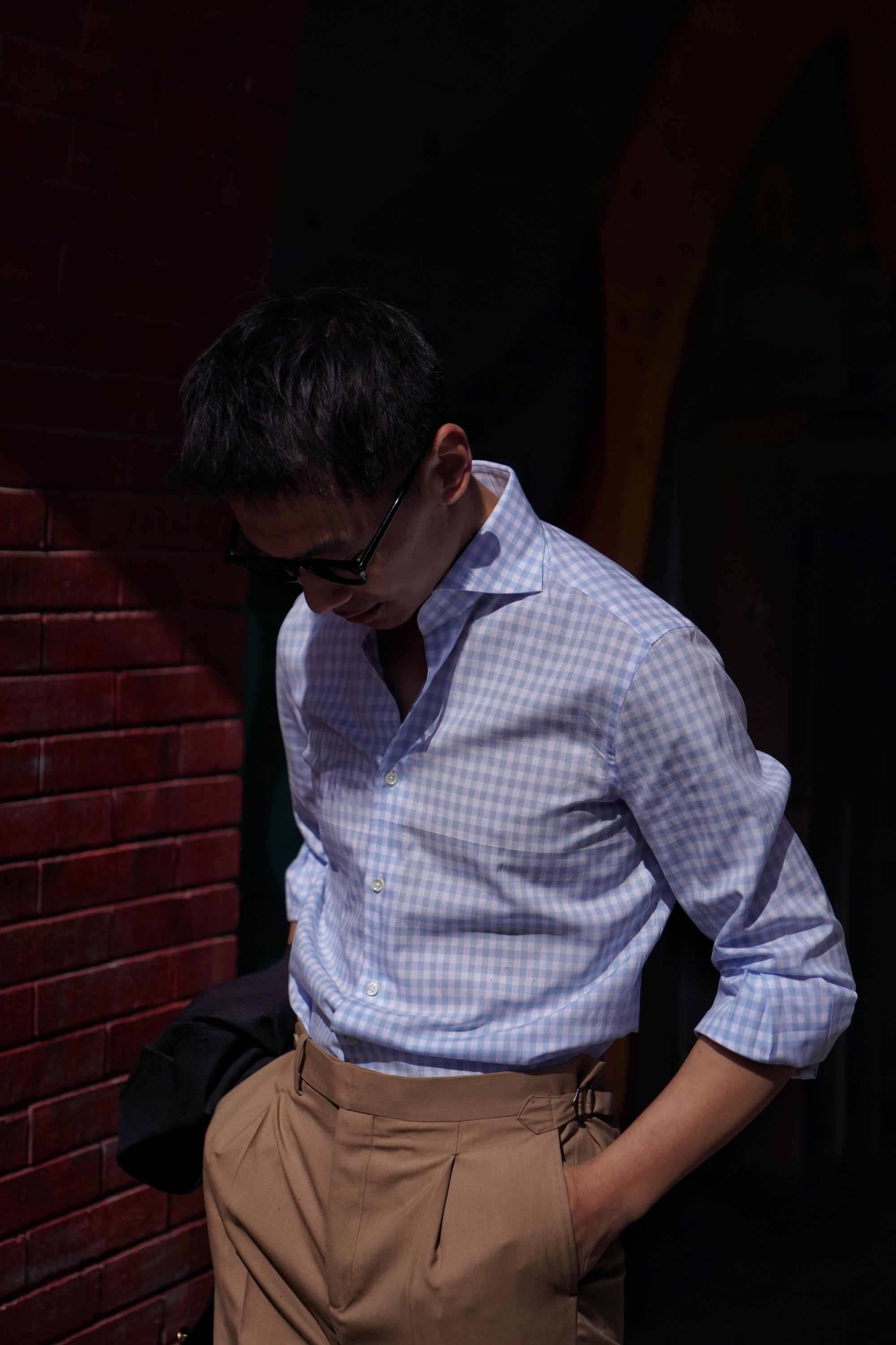MTO Stipe Cotton Linen Blending Shirt #421 #424