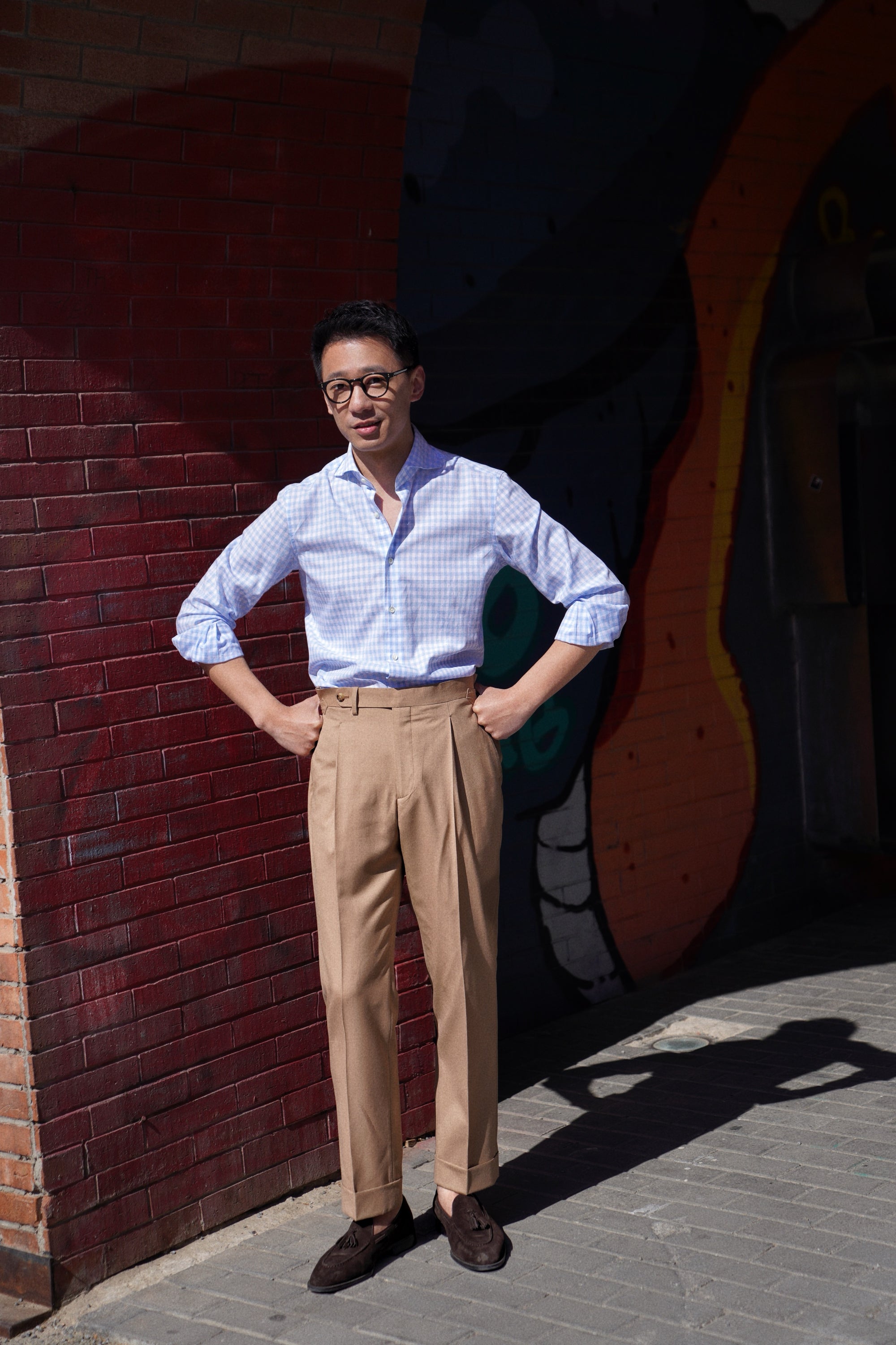 MTO Stipe Cotton Linen Blending Shirt #421 #424