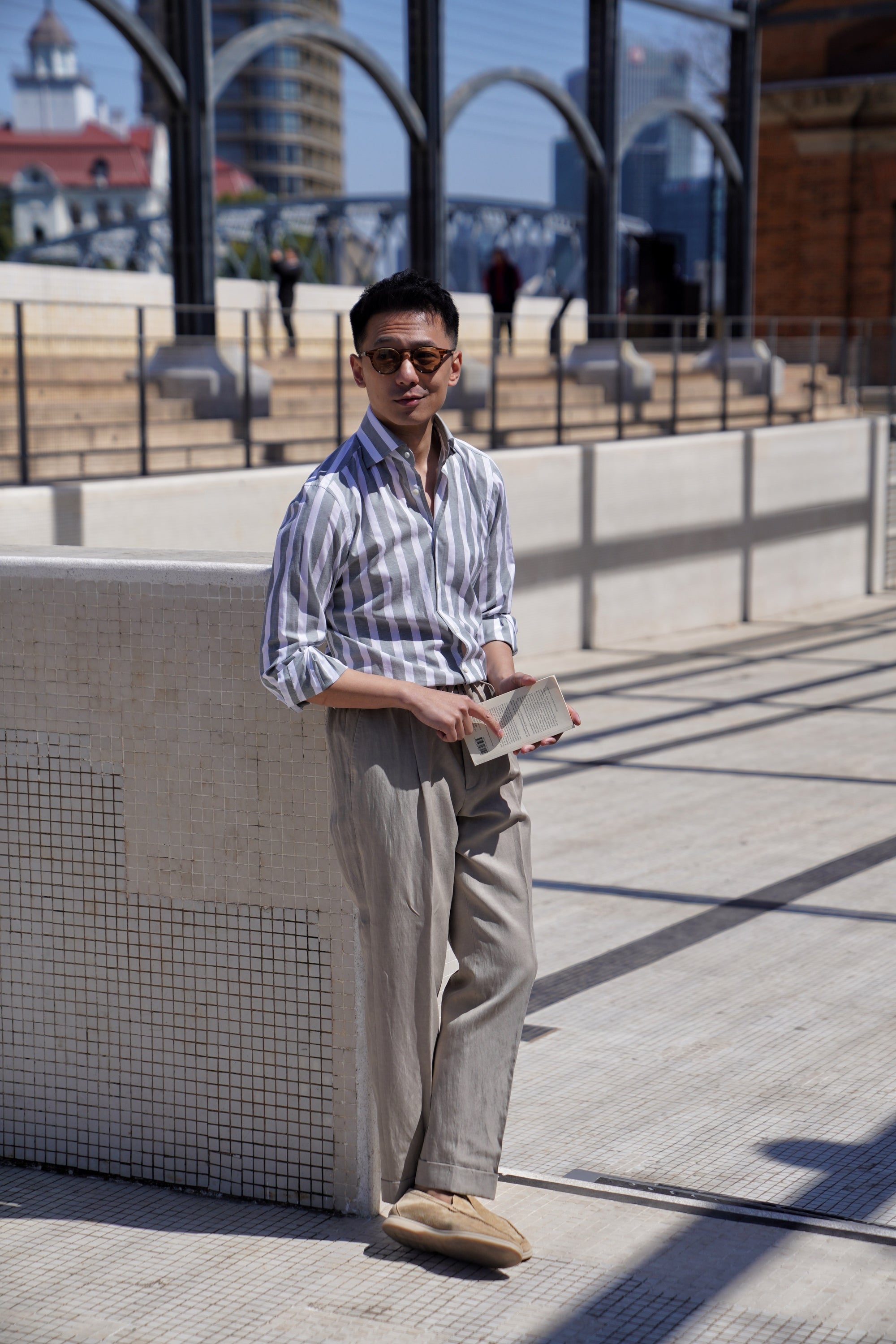 MTO Stipe Cotton Shirt #432 #433