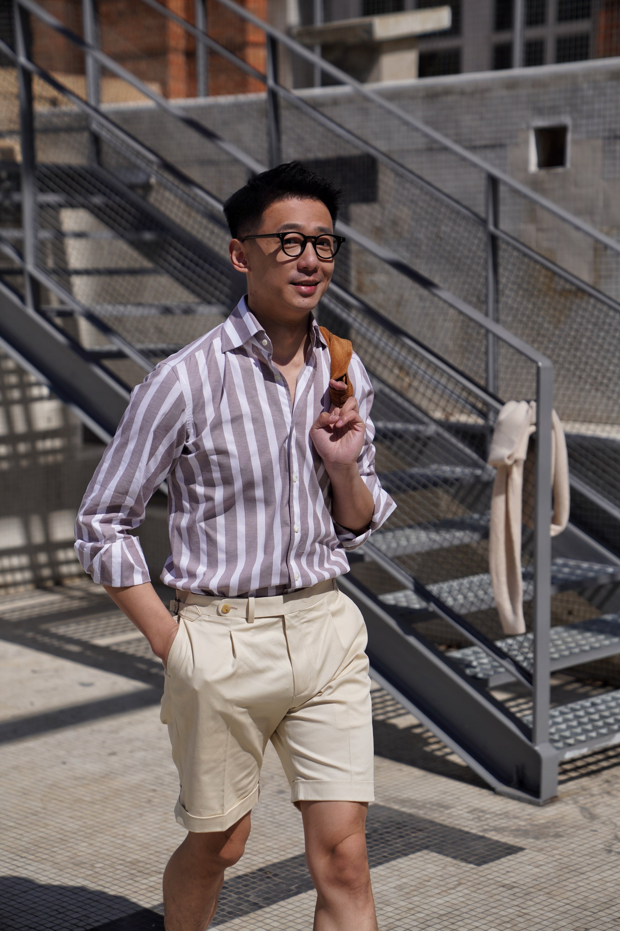MTO Stipe Cotton Shirt #432 #433