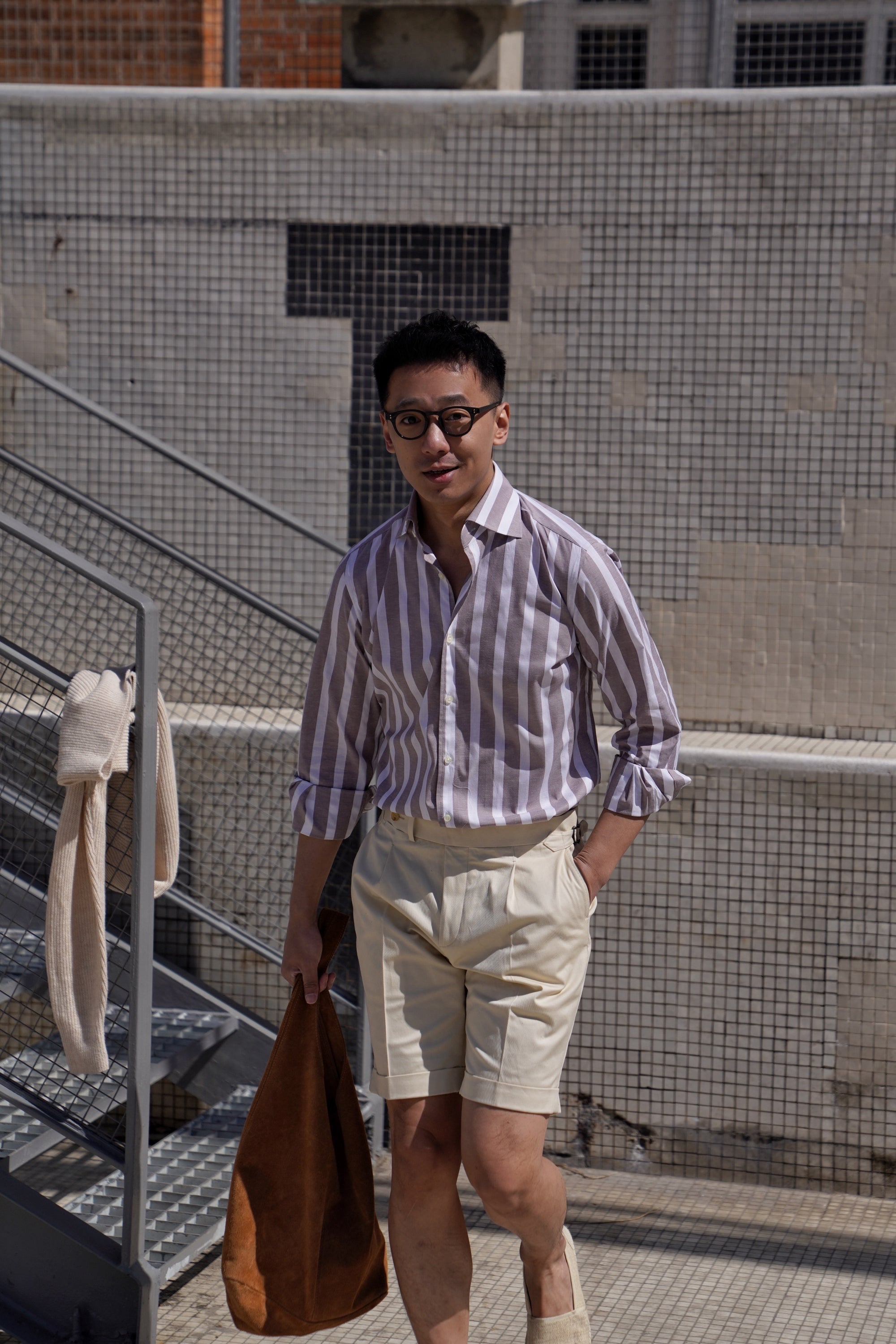 MTO Stipe Cotton Shirt #432 #433