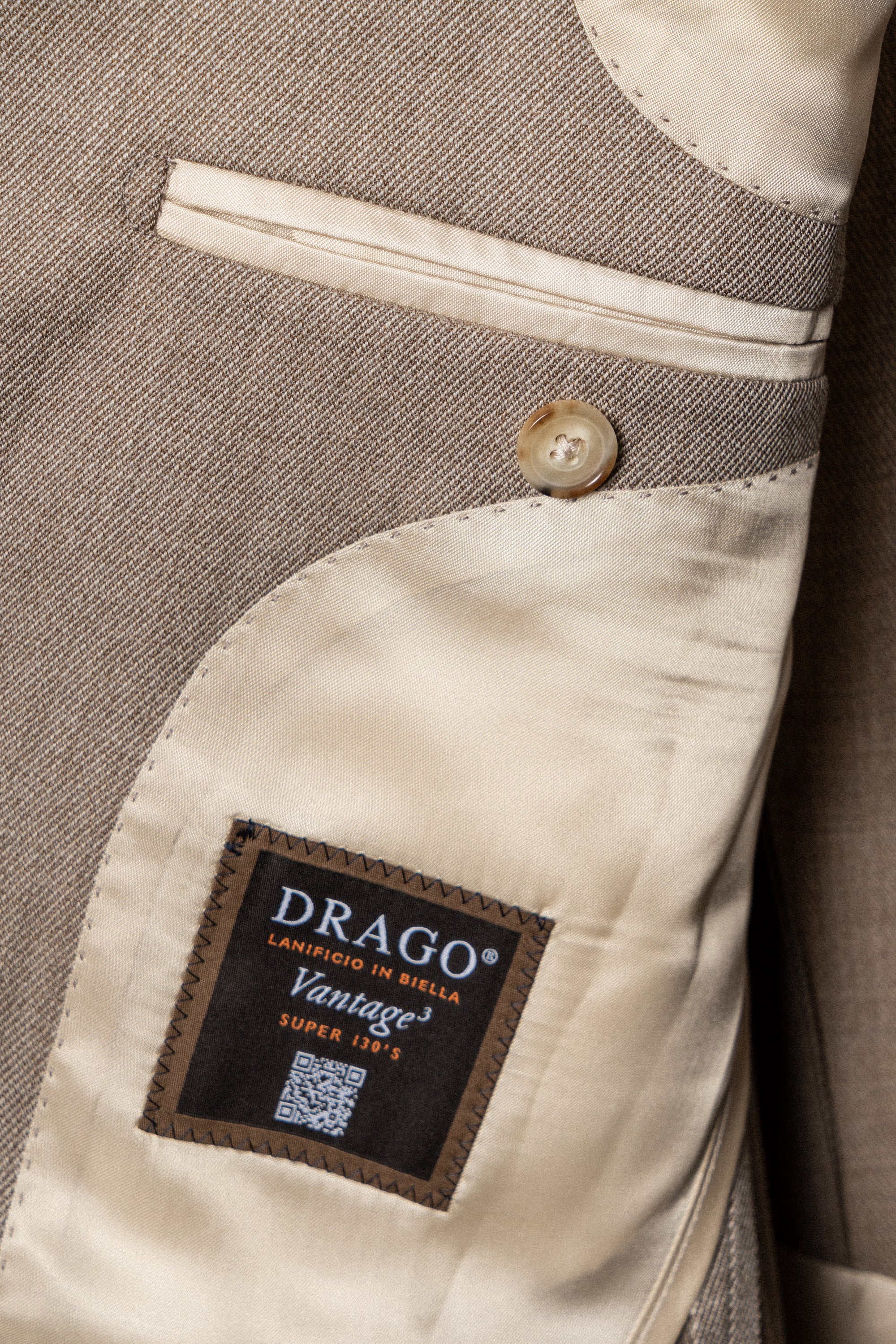 MTO Tan Whipcord 130s Wool Suit #425