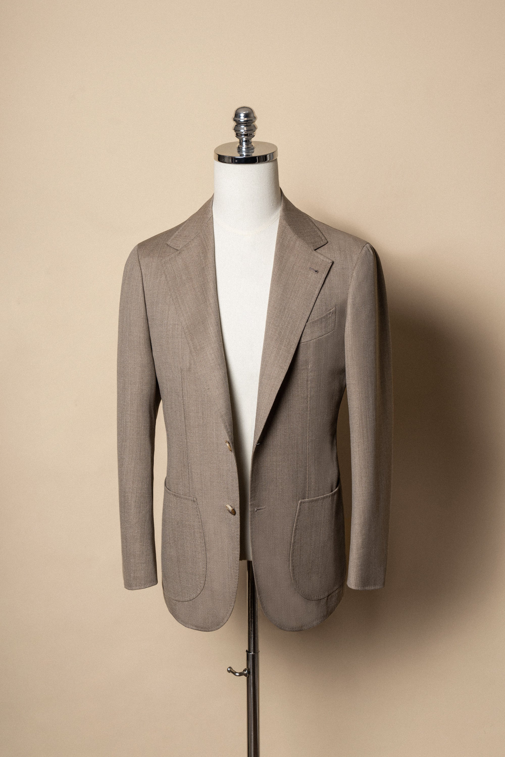 MTO Tan Whipcord 130s Wool Suit #425